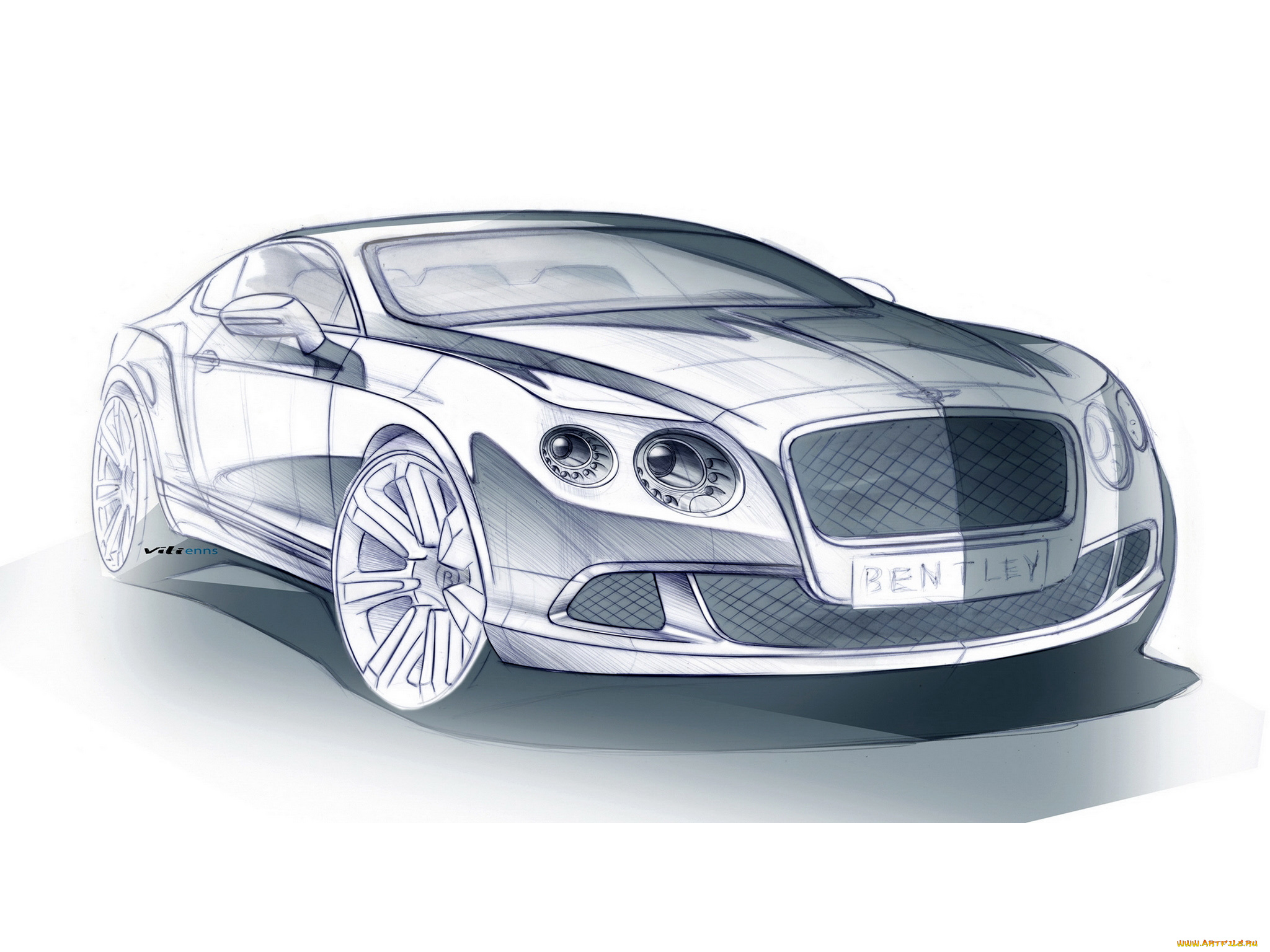 автомобили, рисованные