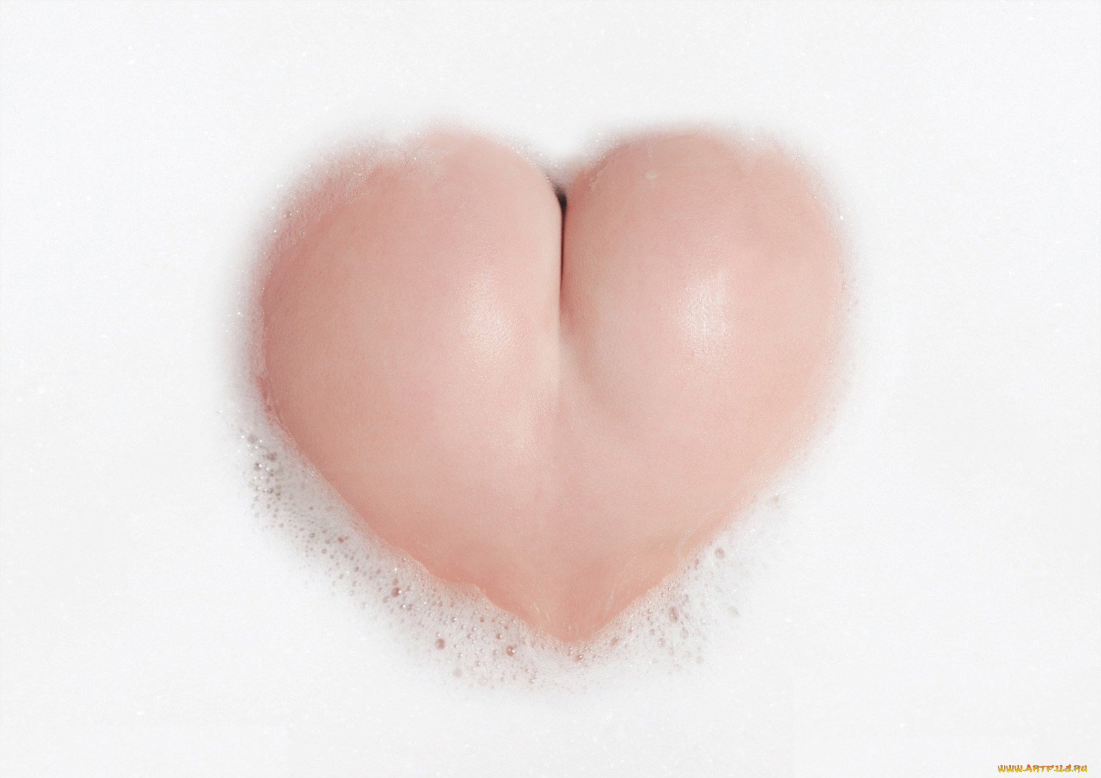 юмор, приколы, пена, попа, сердечко