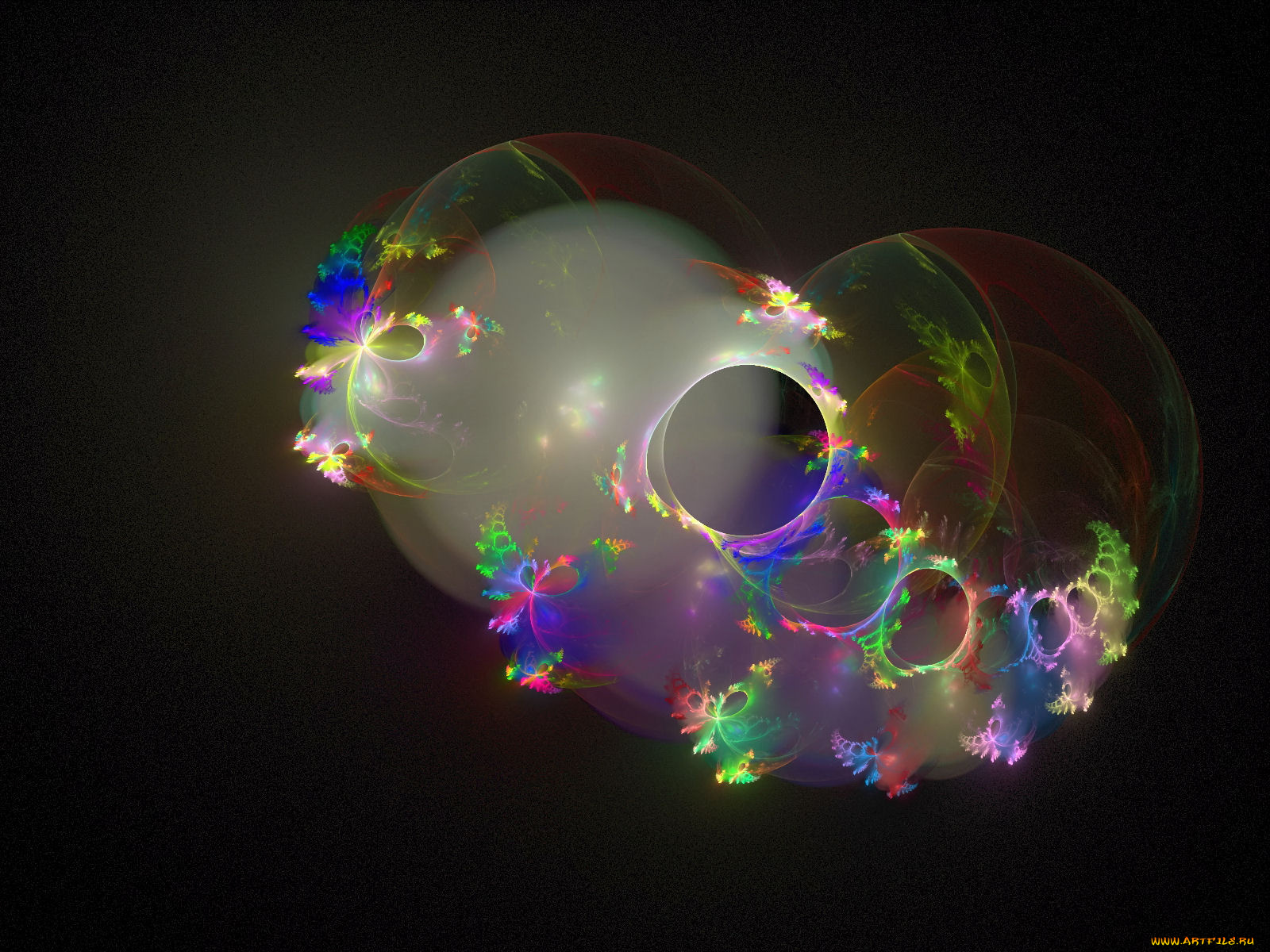 3д, графика, fractal, фракталы, цвета, узор, фрактал