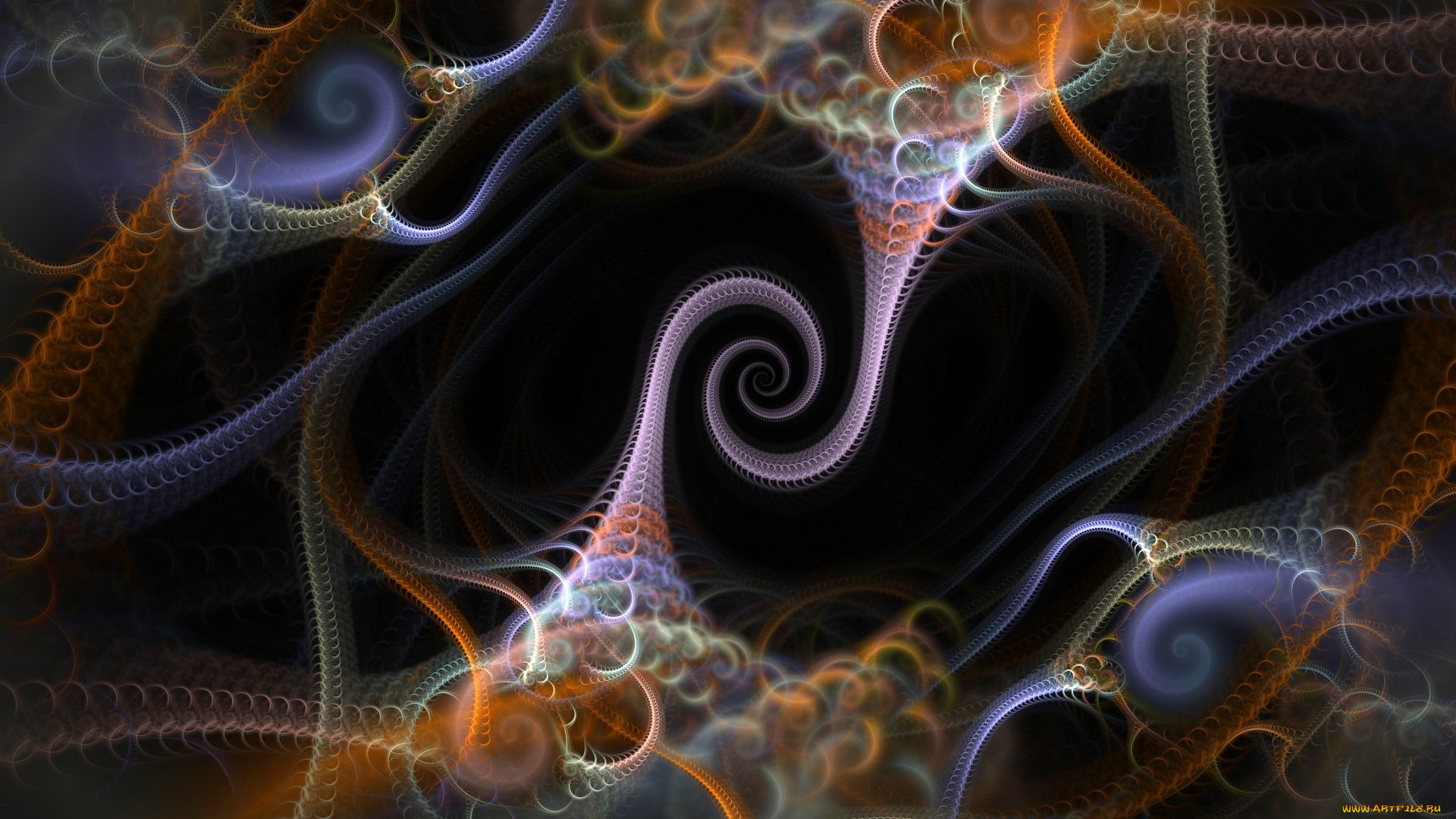 3д, графика, fractal, фракталы, узор, цвета, фрактал