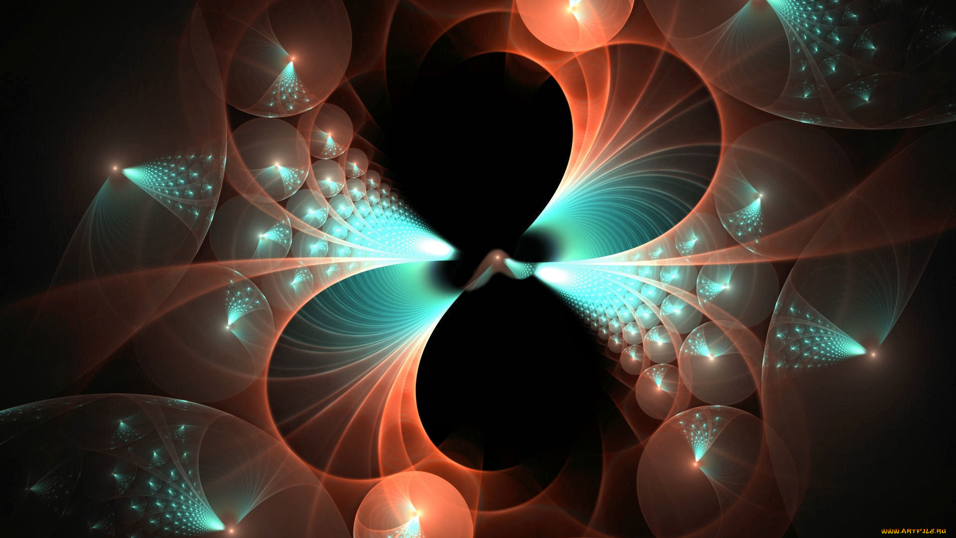 3д, графика, fractal, фракталы, узор, цвета, фрактал