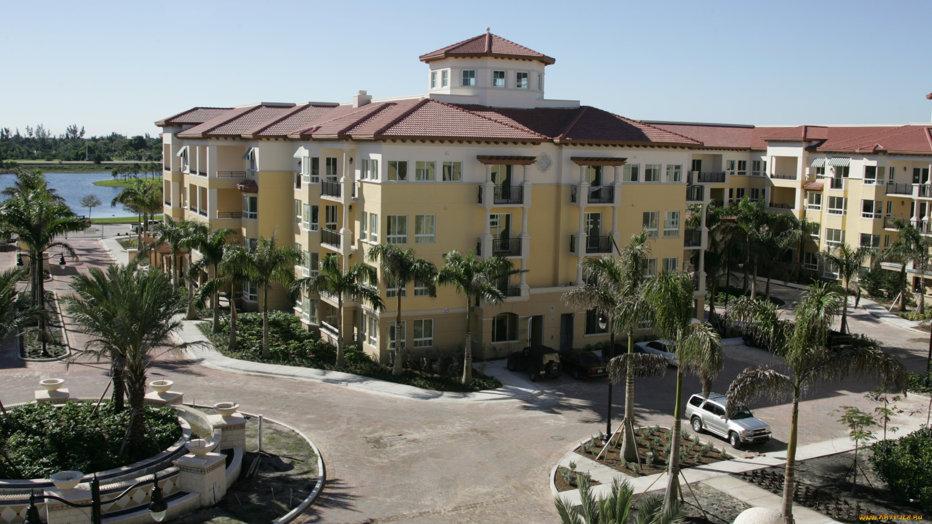 города, здания, дома, пальма, дом, сша, майами, флорида