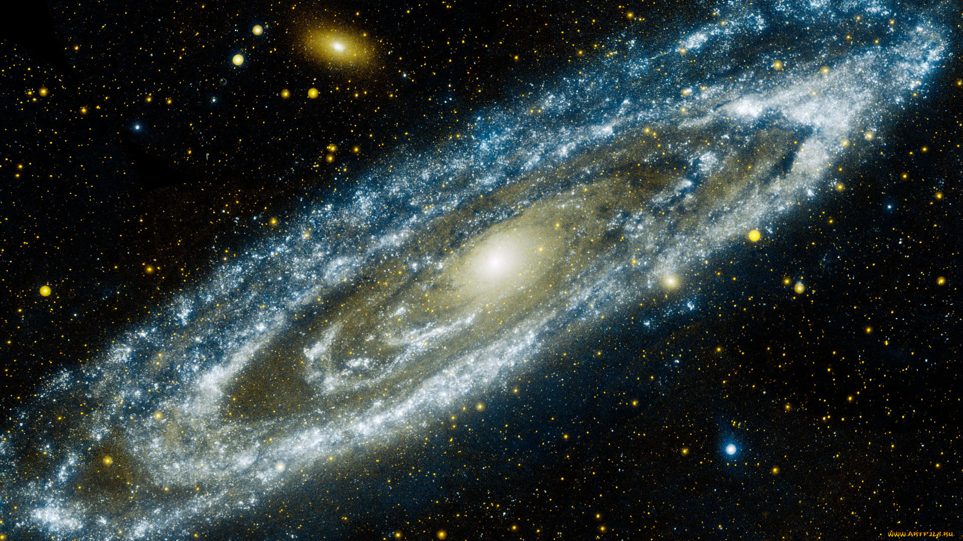 космос, галактики, туманности, галактика, андромеда, звезды