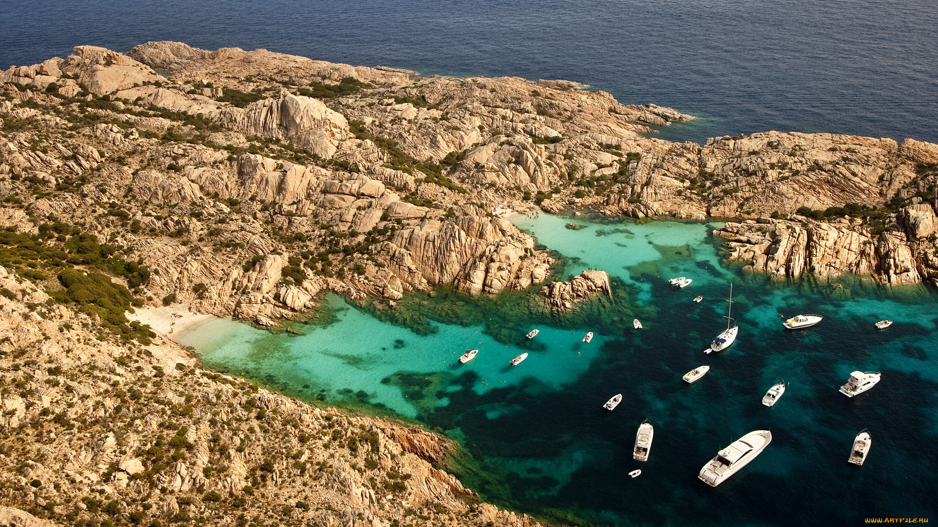 природа, побережье, берег, яхты, море