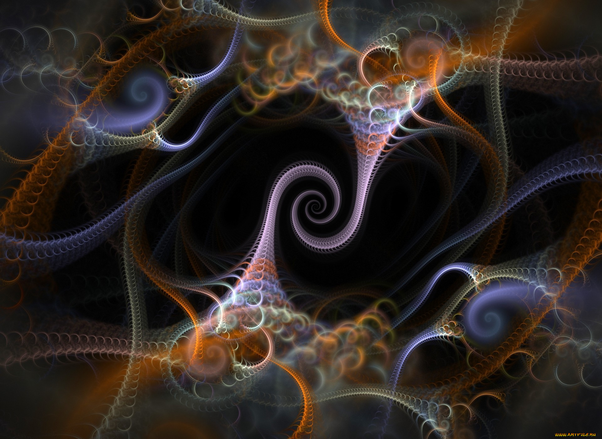 3д, графика, fractal, фракталы, узор, цвета, фрактал