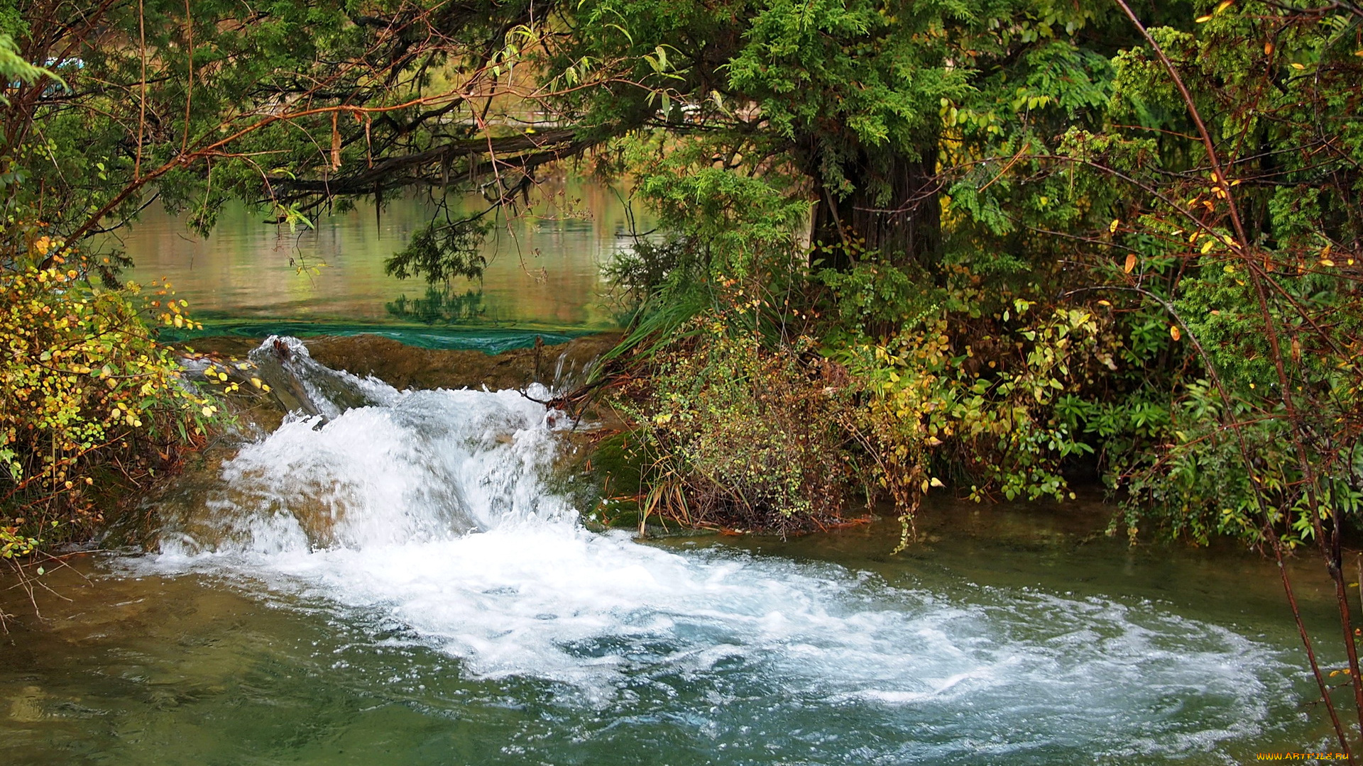 китай, jiuzhaigou, valley, природа, реки, озера, река, берег