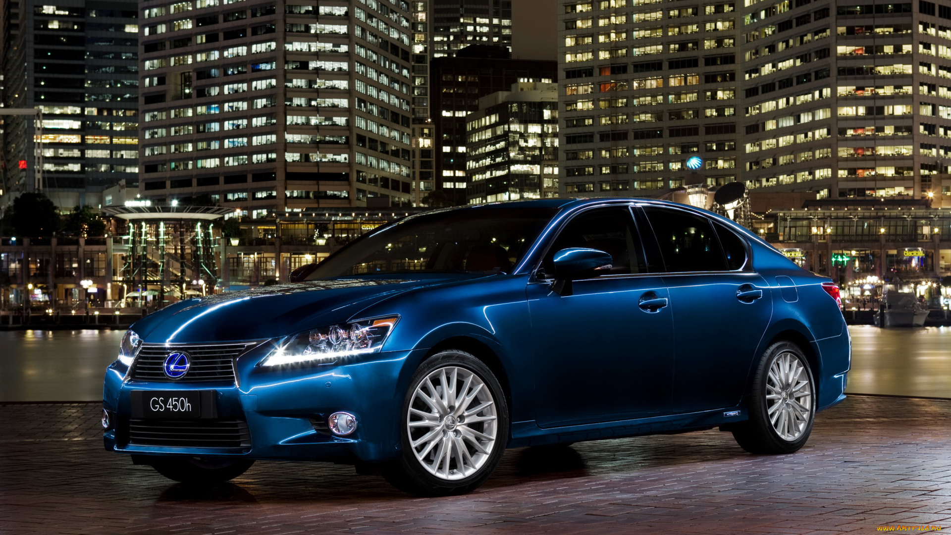 2012, lexus, gs, 450h, sports, luxury, автомобили, город, ночь
