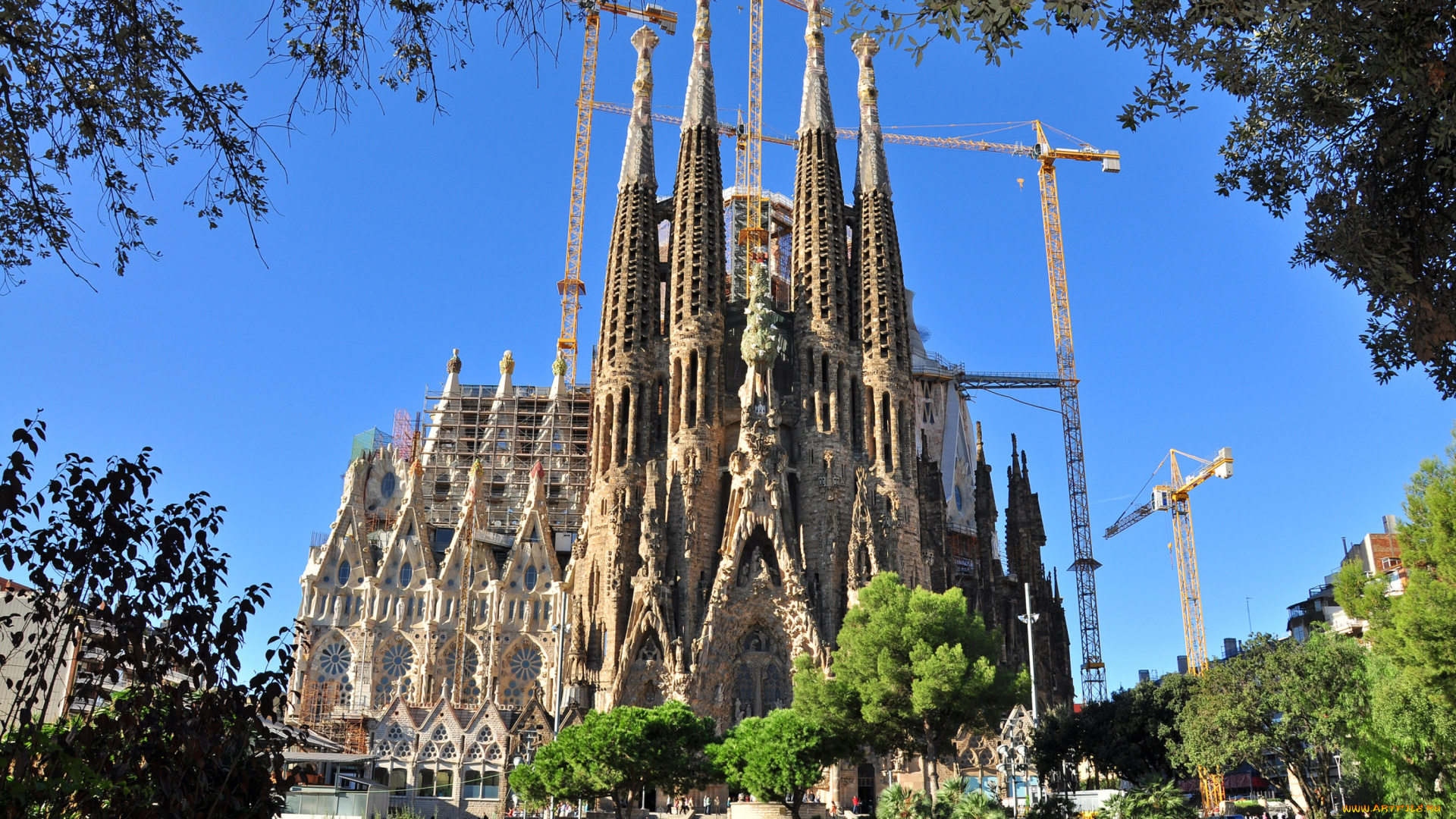 города, барселона, испания, собор, гауди, саграда, фамилиа