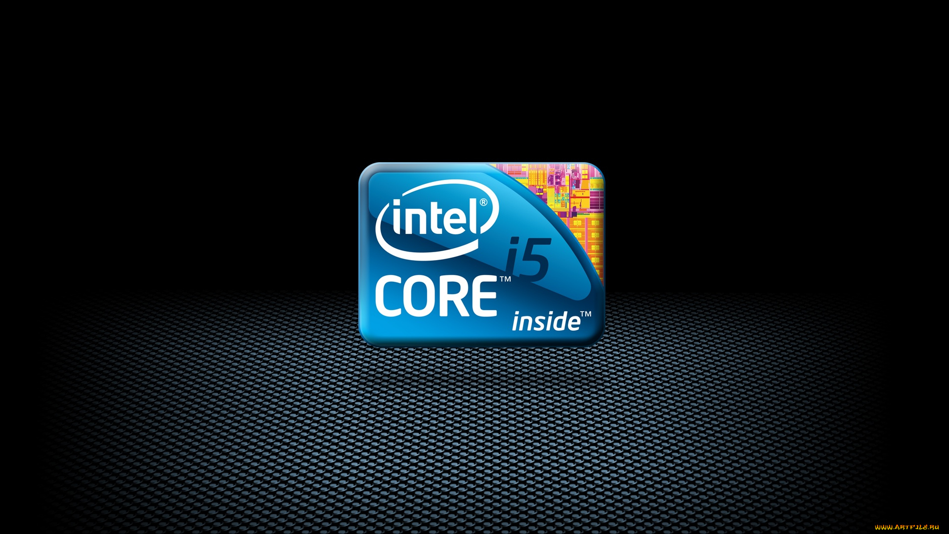 компьютеры, intel, логотип, сетка, фон