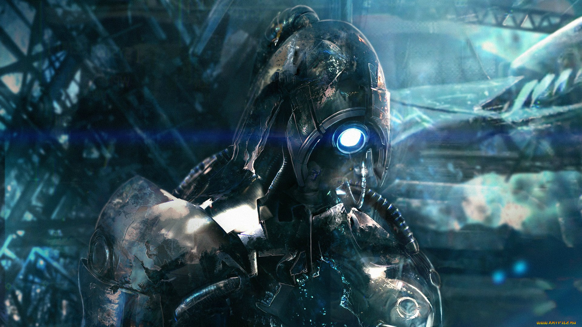 mass, effect, видео, игры, робот