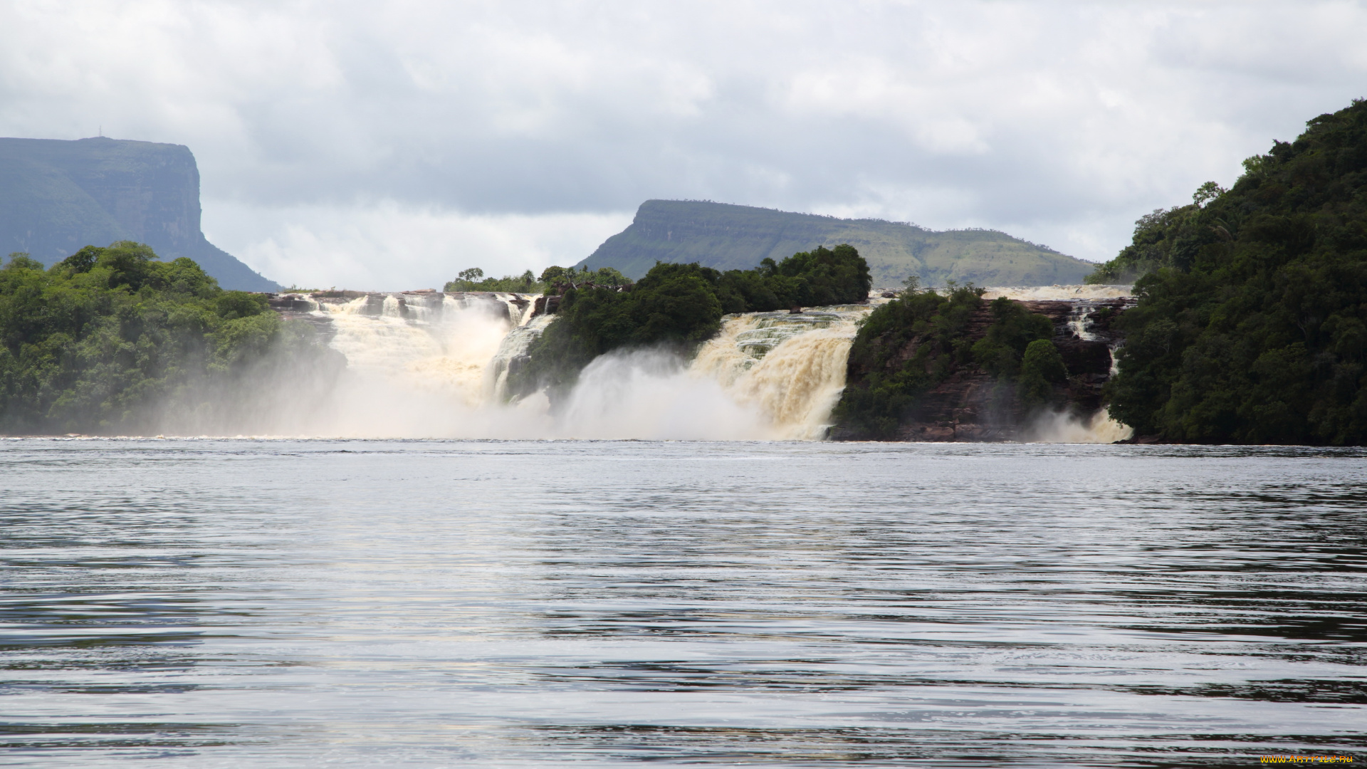 венесуэла, природа, водопады, река