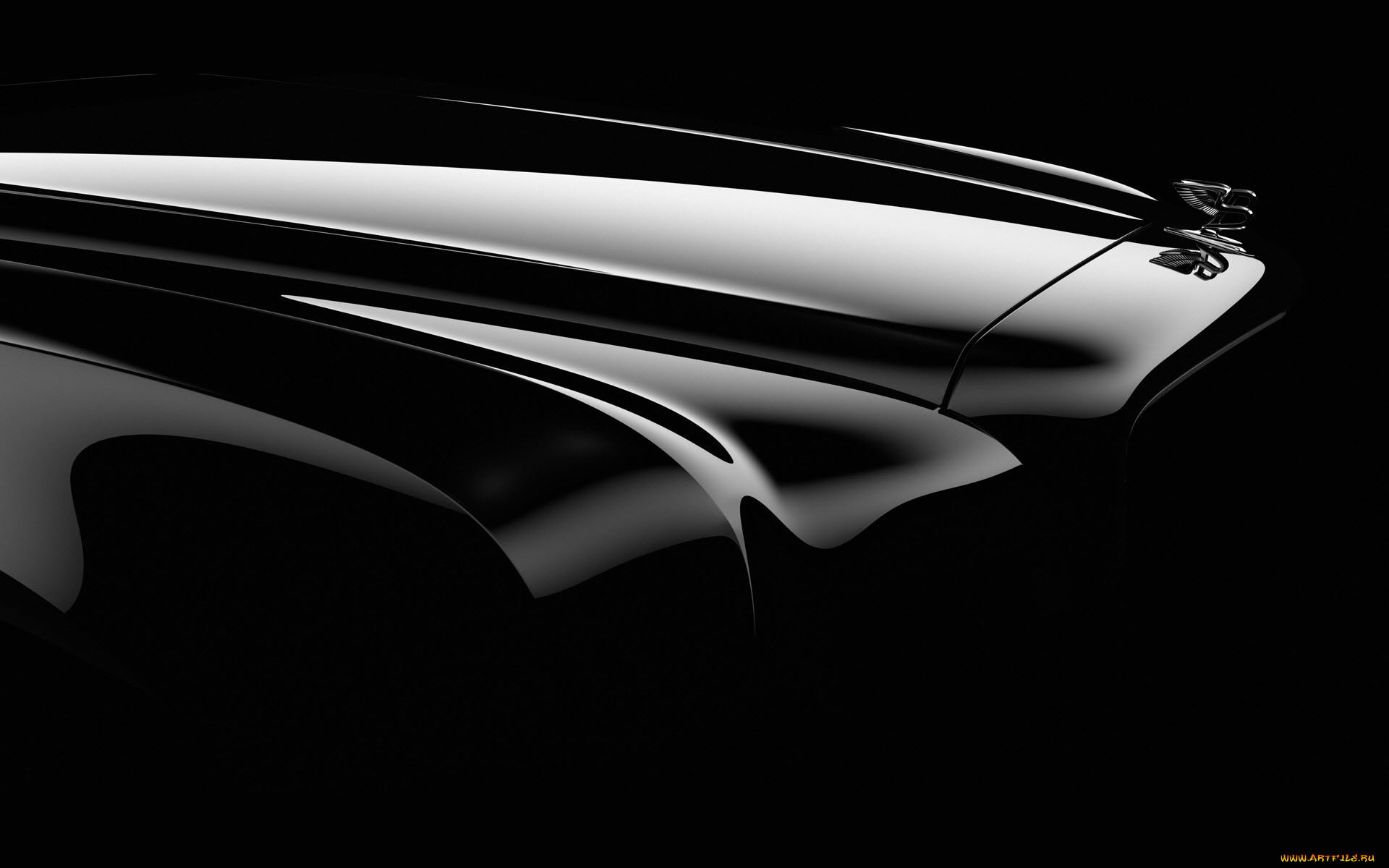 автомобили, фрагменты, автомобиля, капот, бентли, эмблема