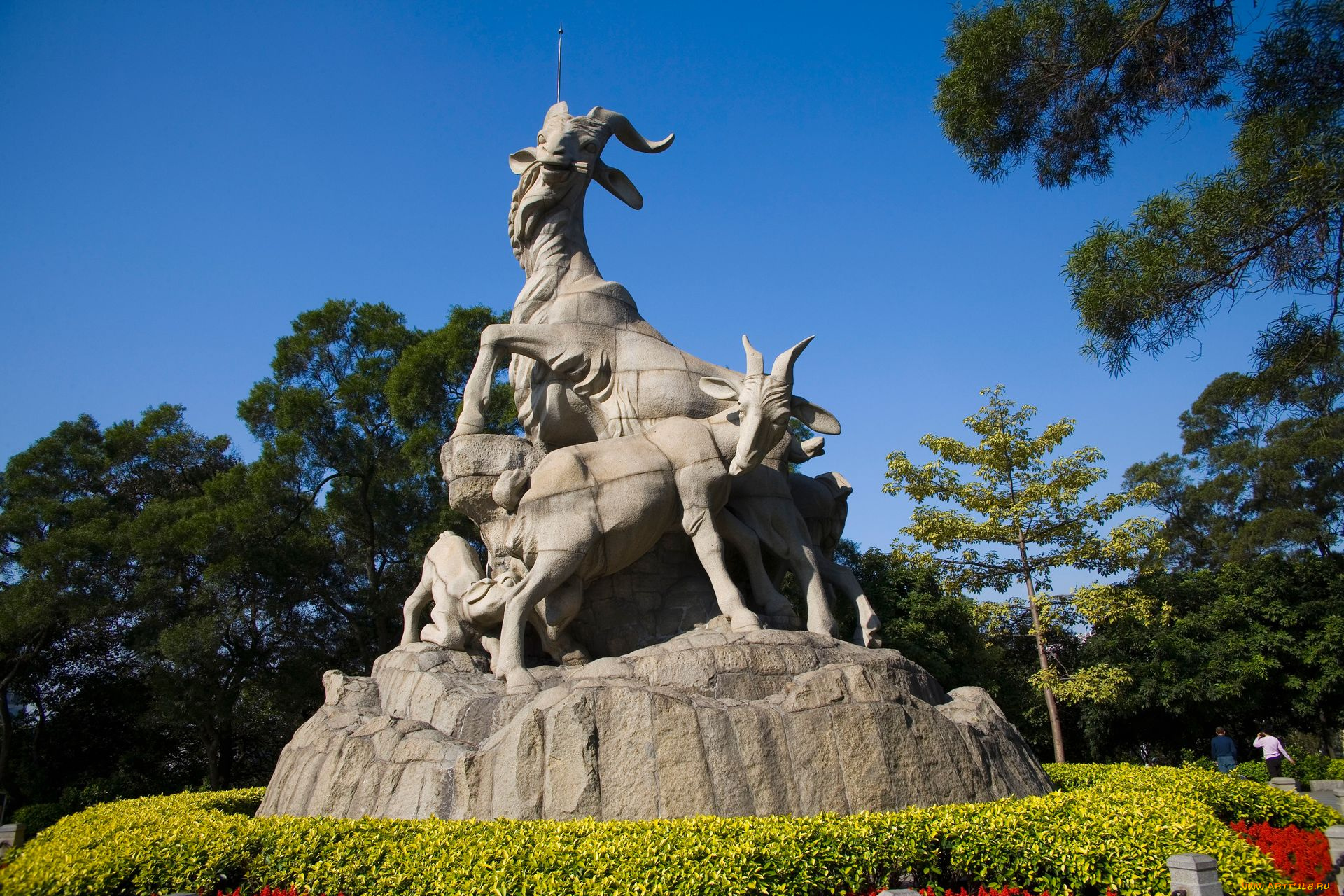 города, памятники, скульптуры, арт, объекты, козы, скульптура