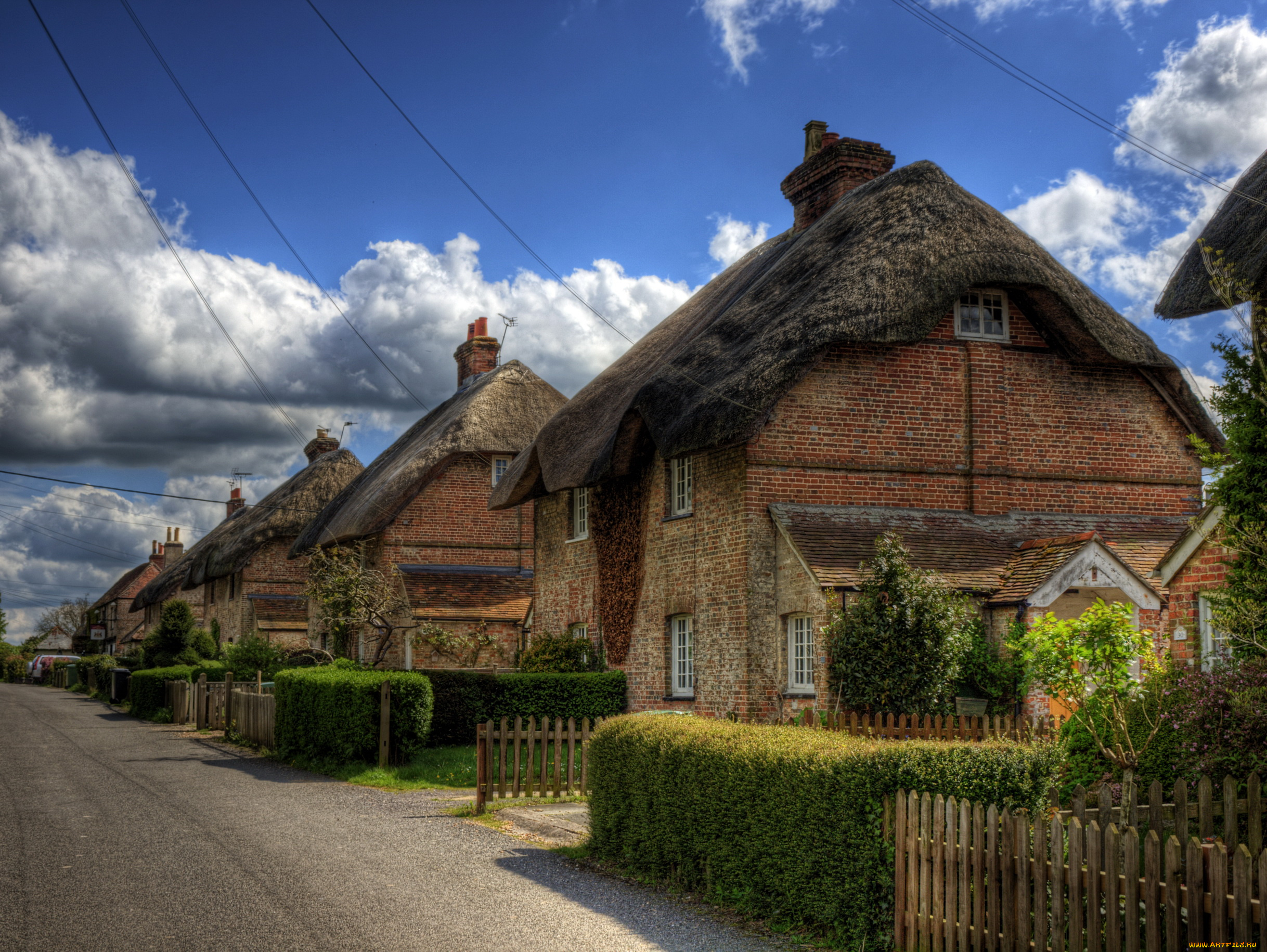 винчестер, хэмпшир, англия, города, улицы, площади, набережные, дома, улица