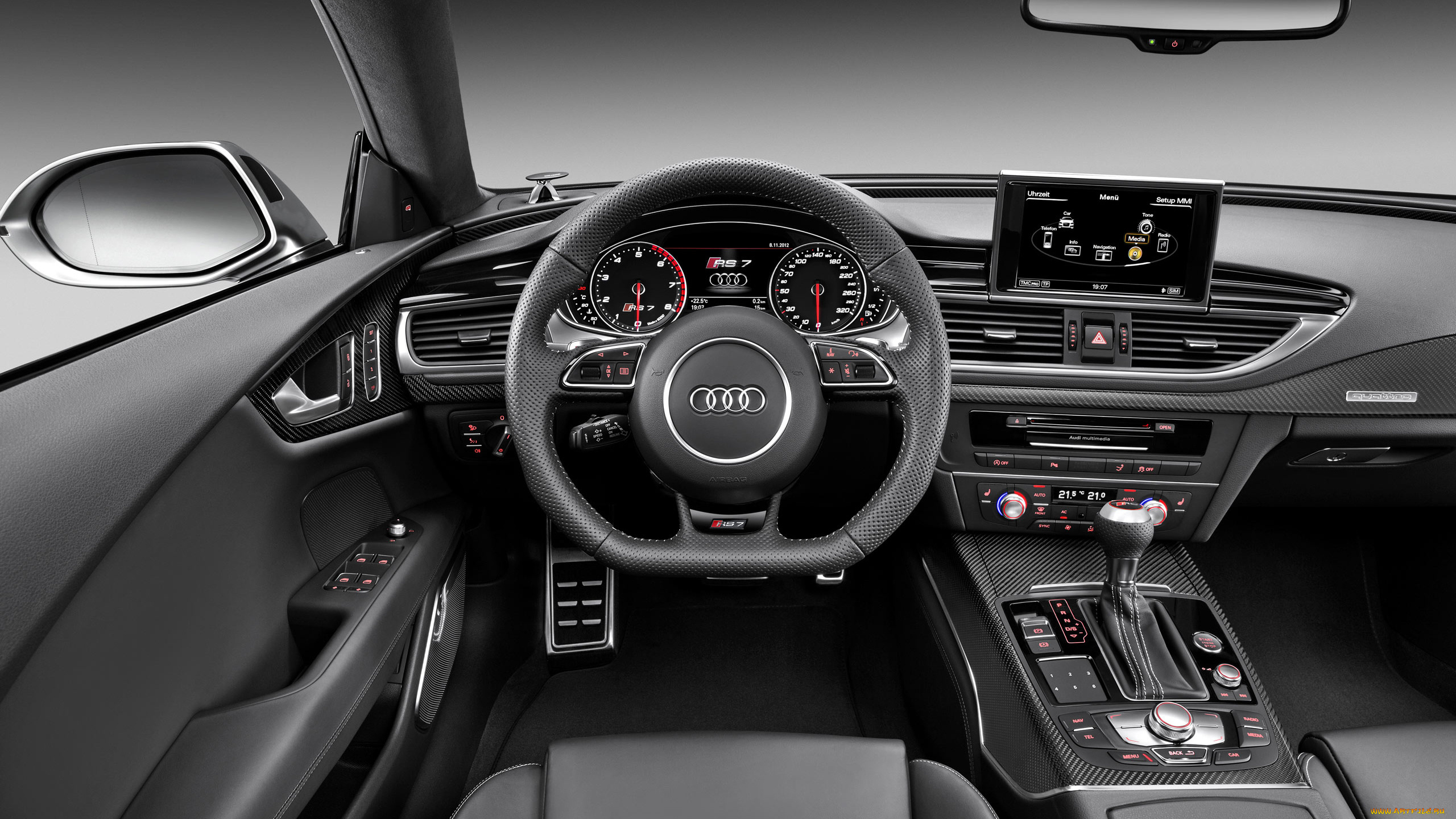 автомобили, спидометры, торпедо, audi, rs7, sportback