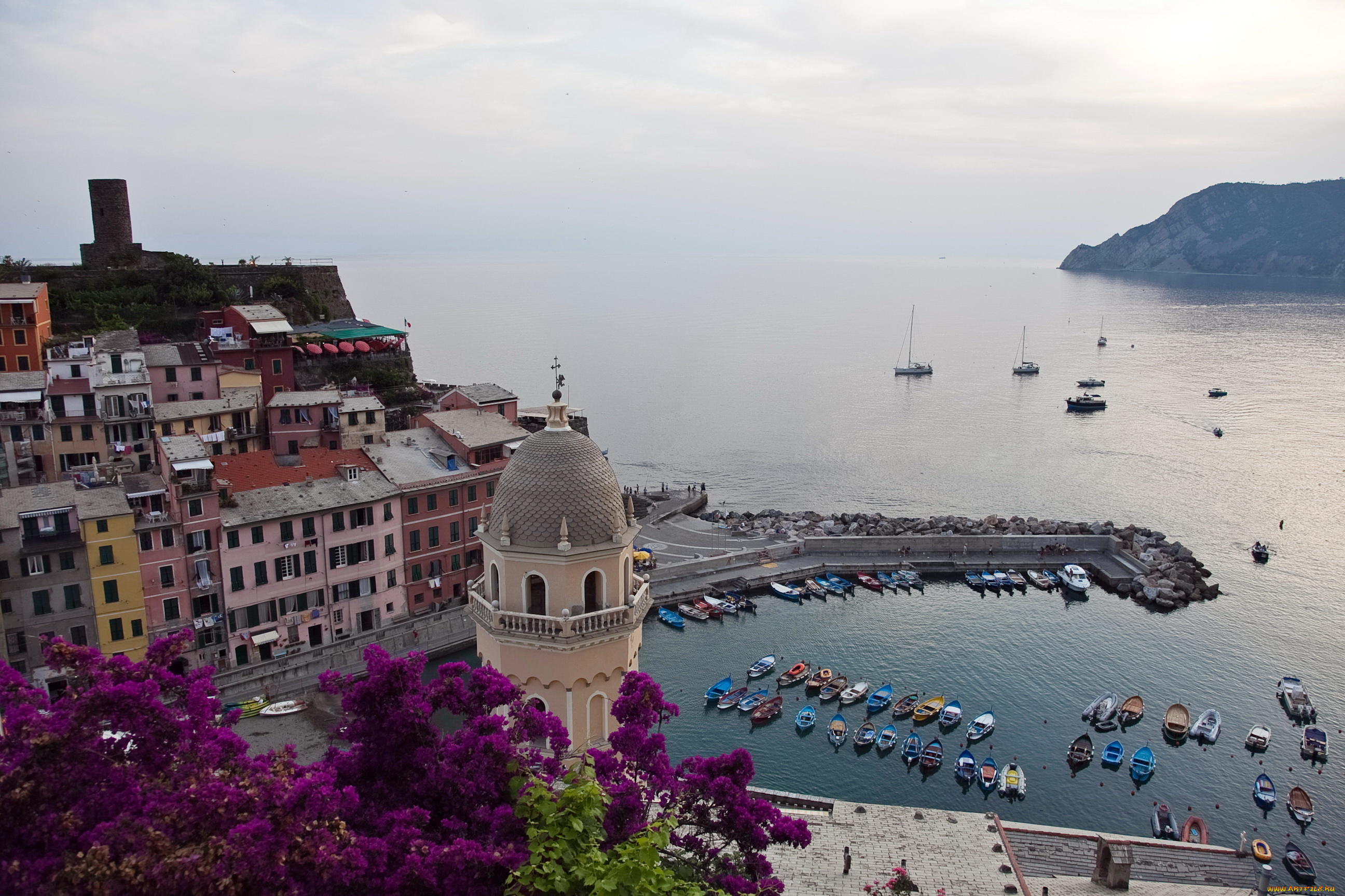 vernazza, liguria, italy, города, амальфийское, лигурийское, побережье, италия, море, дома