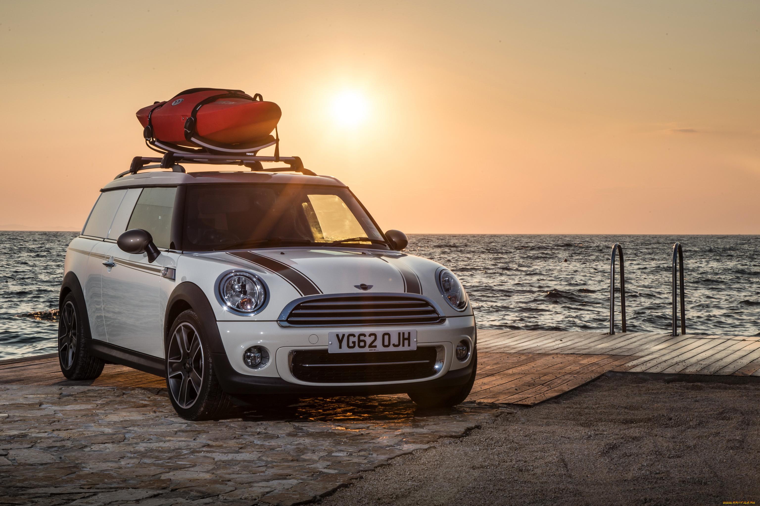 2013, mini, clubvan, cooper, camper, автомобили, берег, море