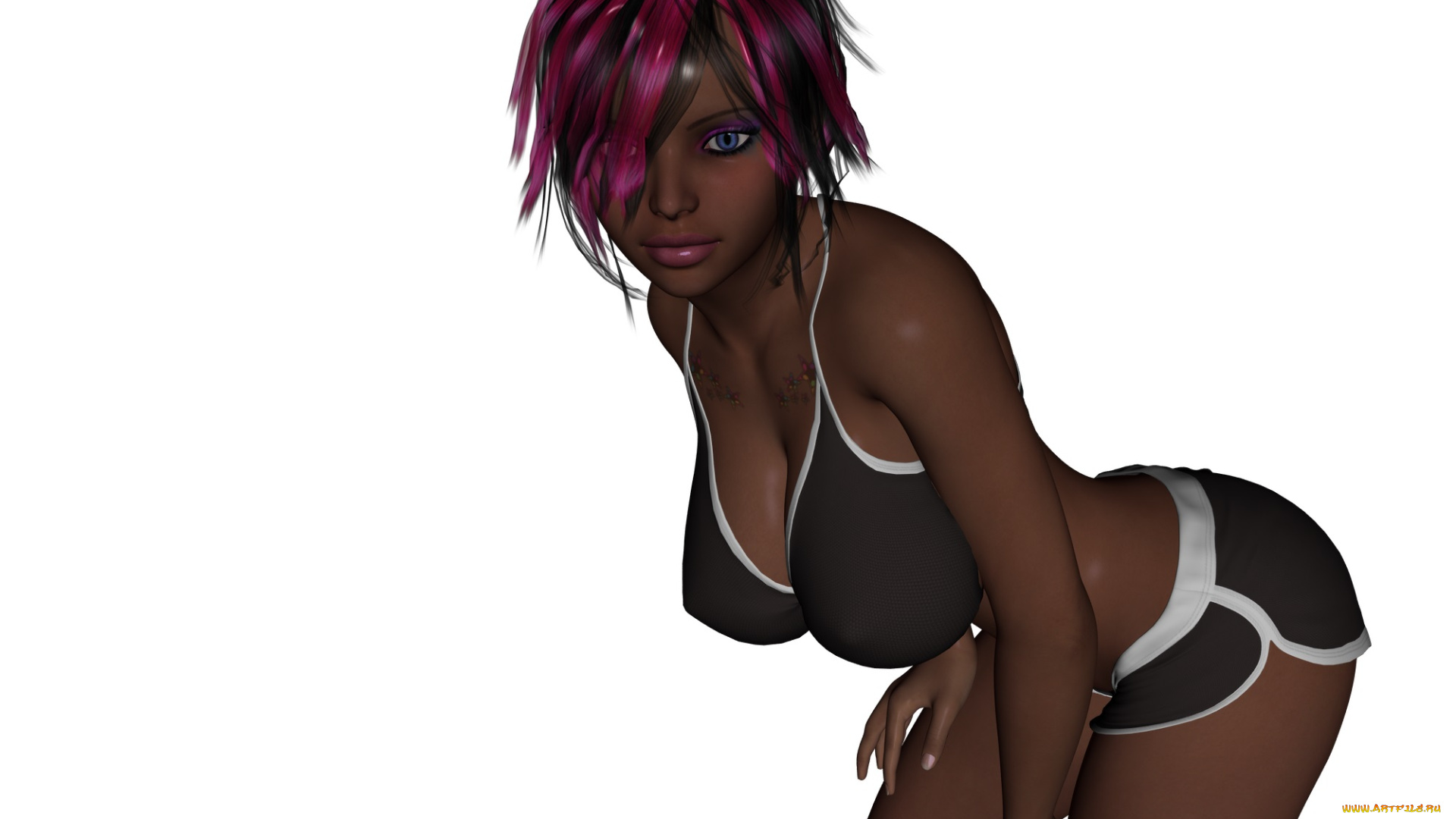 3д, графика, люди, , people, девушка, взгляд, фон