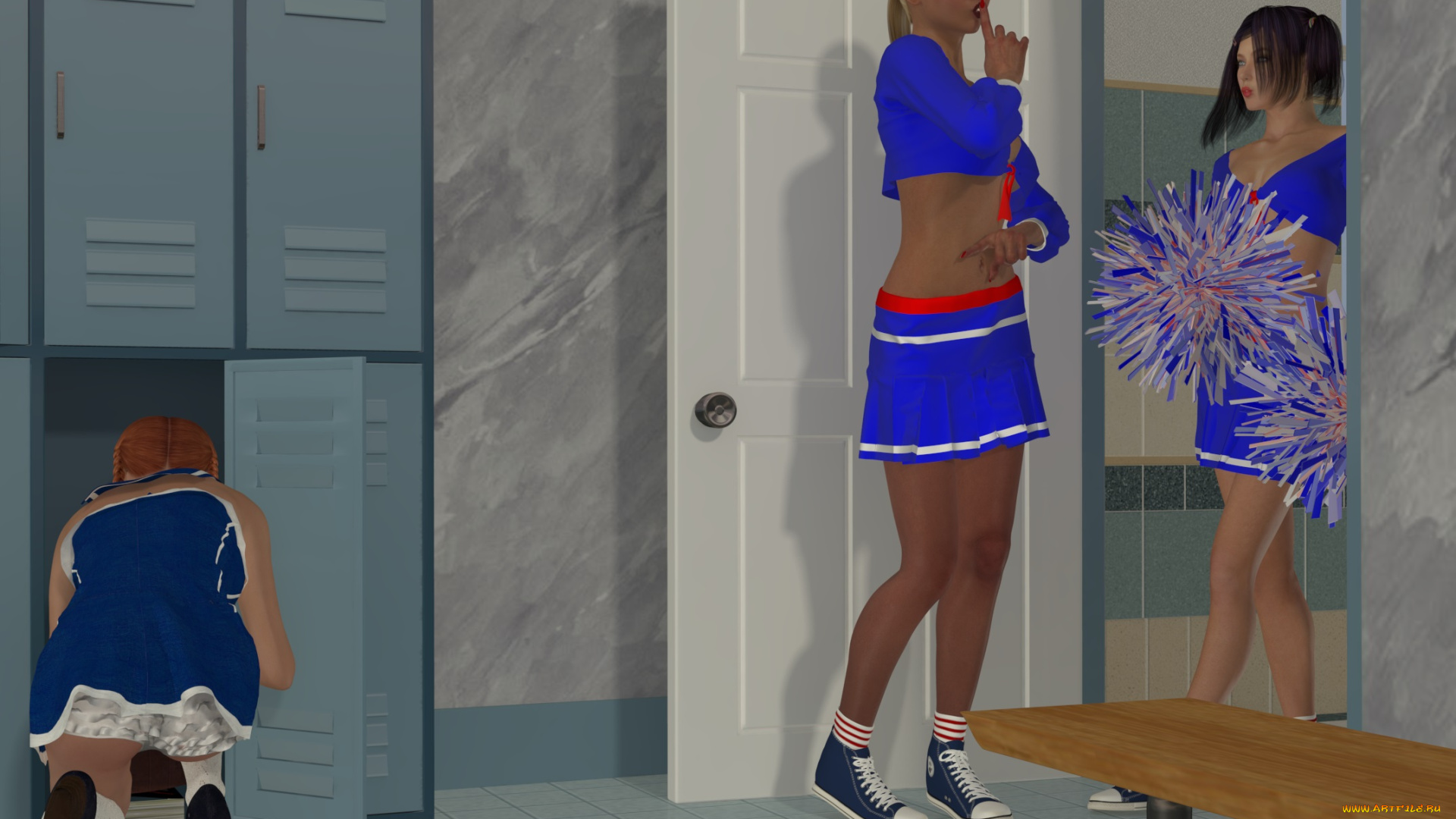 3д, графика, люди, , people, девушки, взгляд