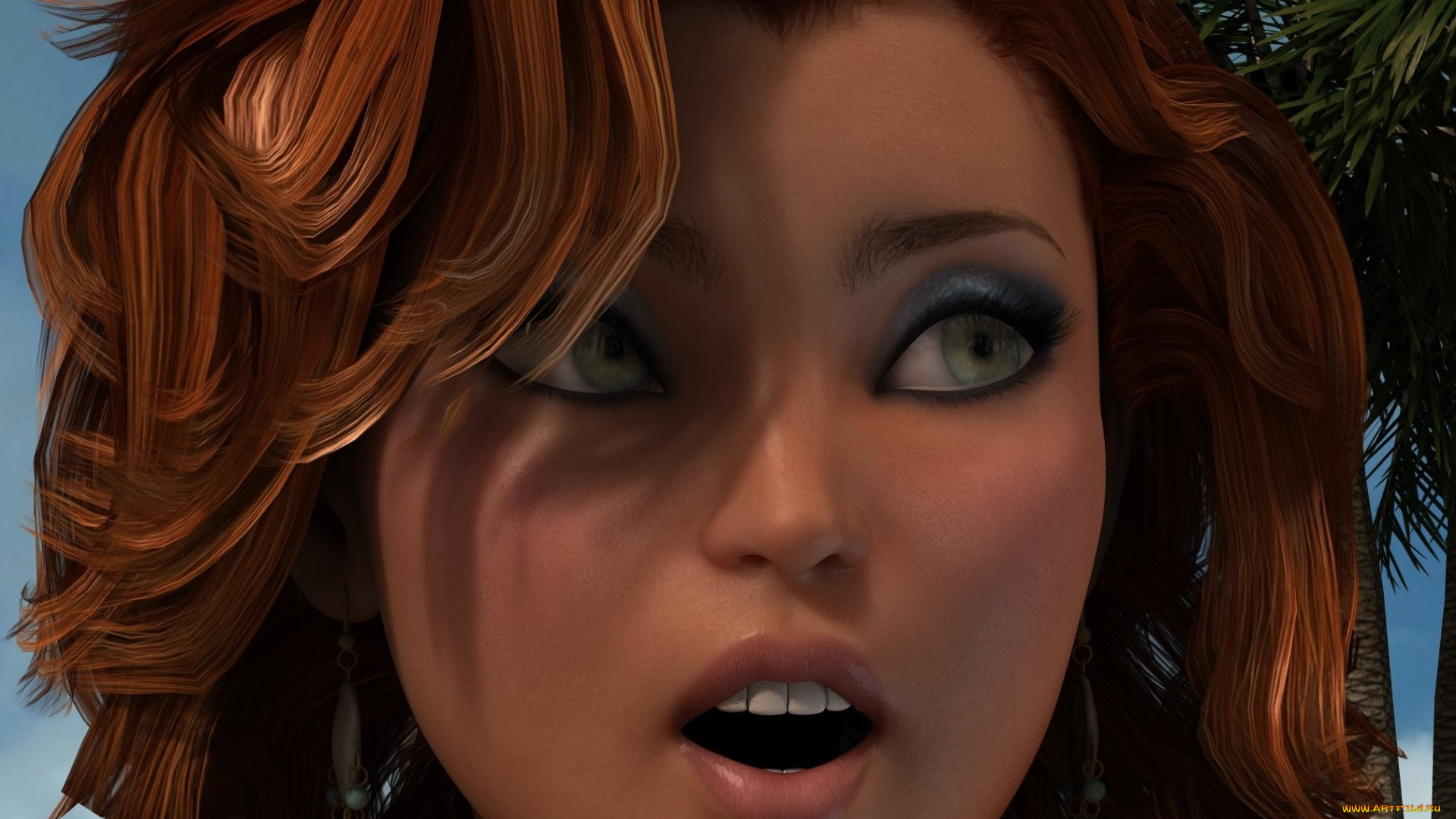 3д, графика, портрет, , portraits, девушка, взгляд