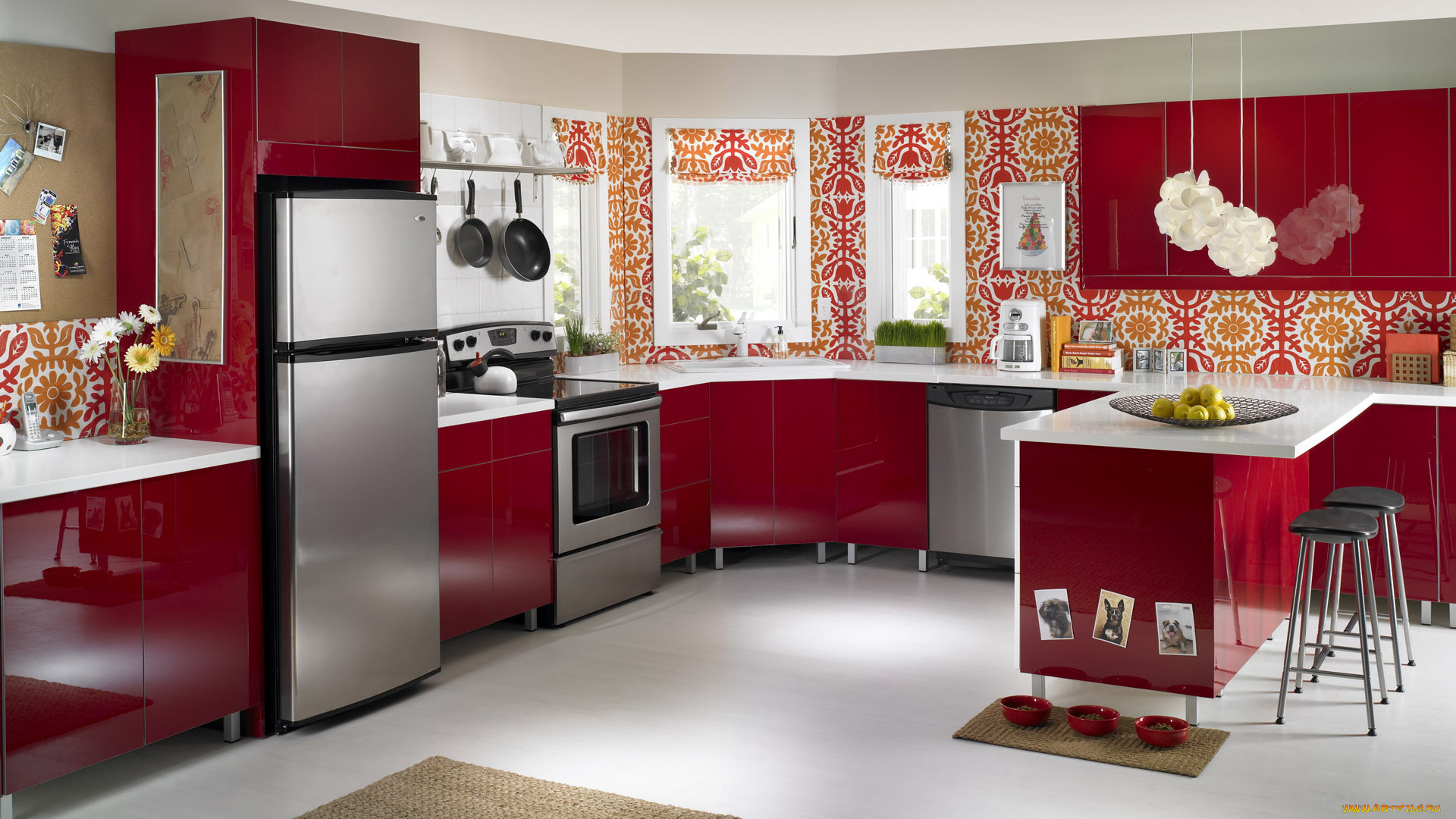 3д, графика, реализм, , realism, посуда, стол, кухня