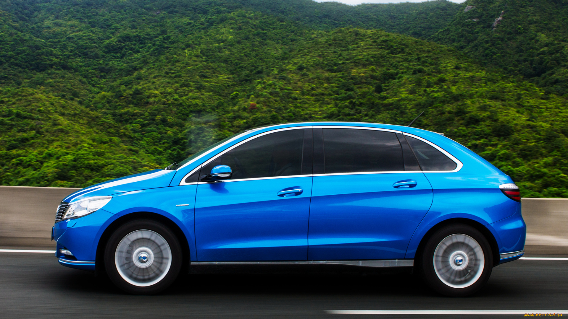 автомобили, denza, 2014г, синий