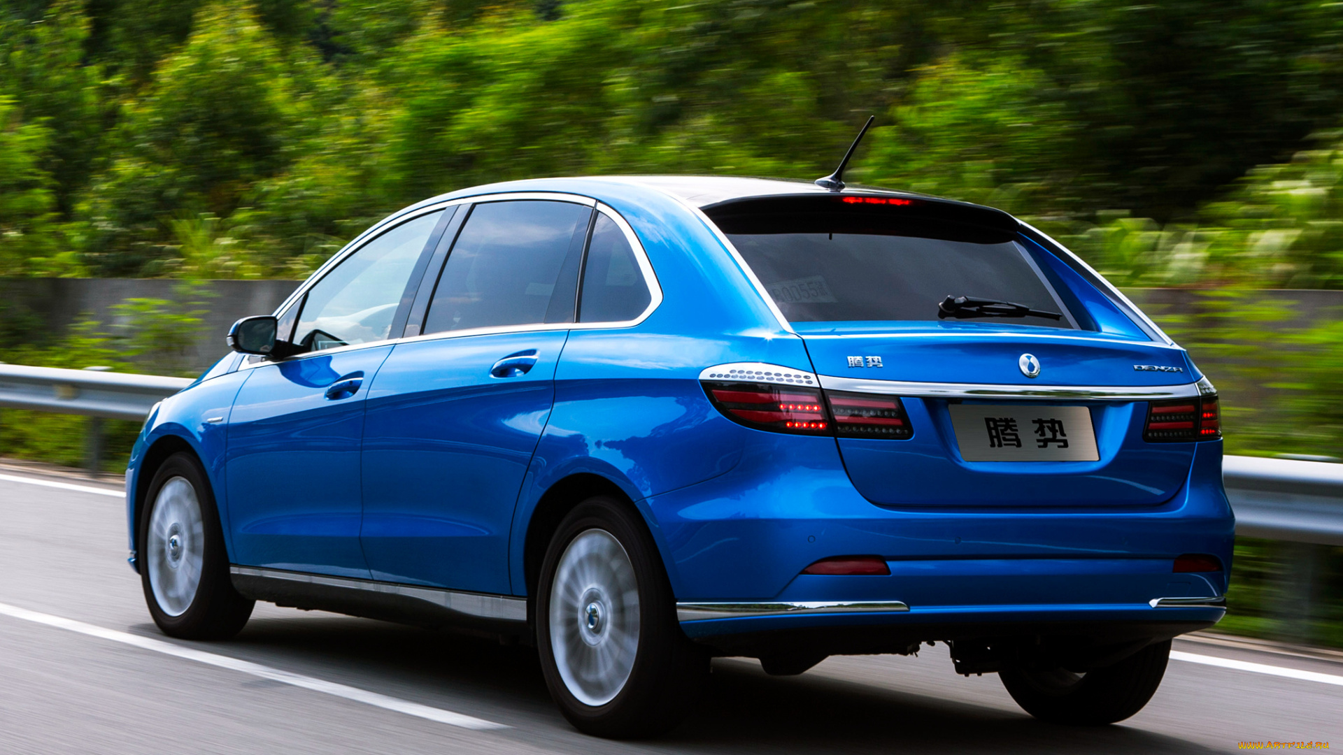 автомобили, denza, 2014г, синий