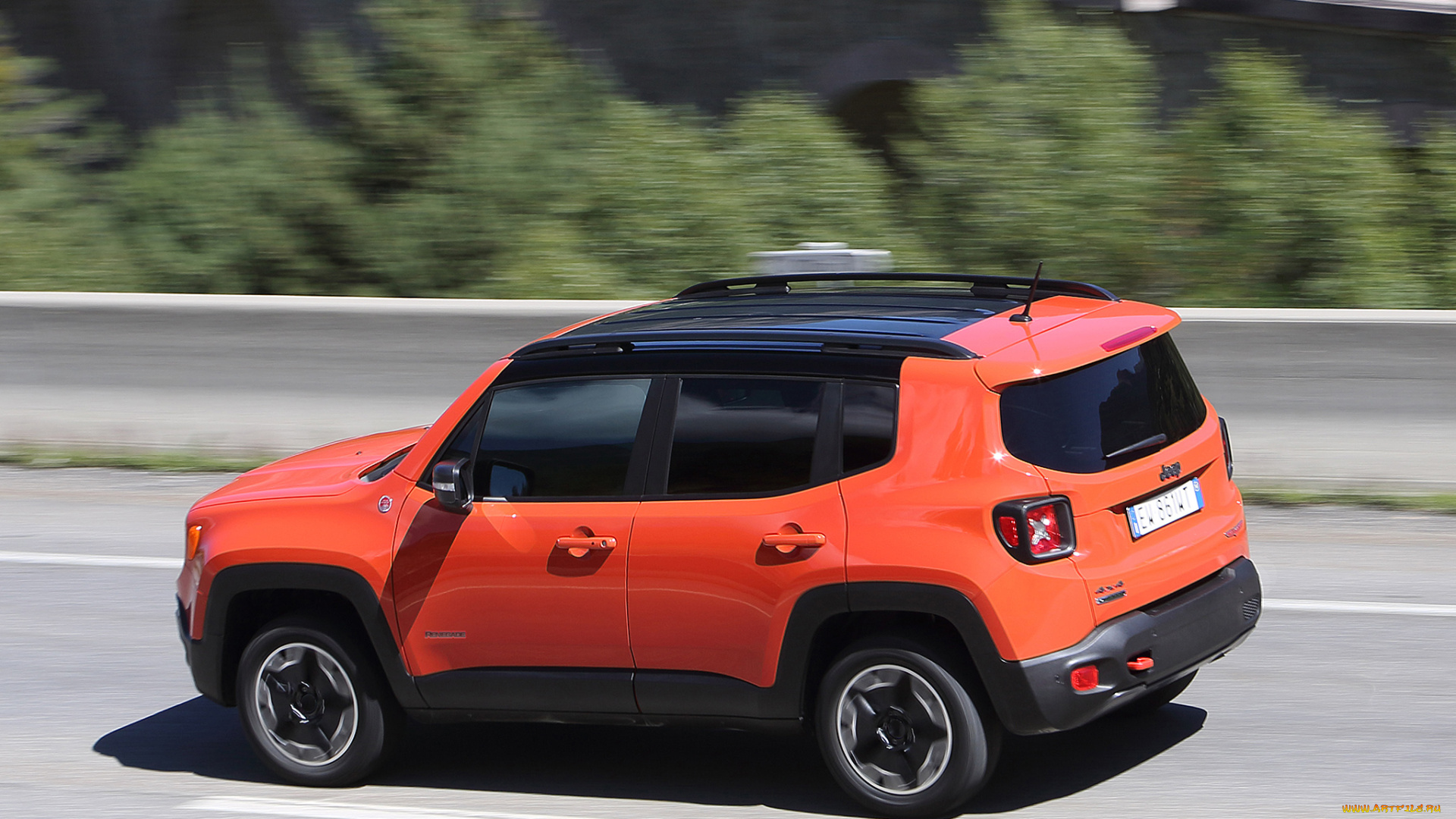 автомобили, jeep, красный, renegade, 2014г, eu-spec, trailhawk