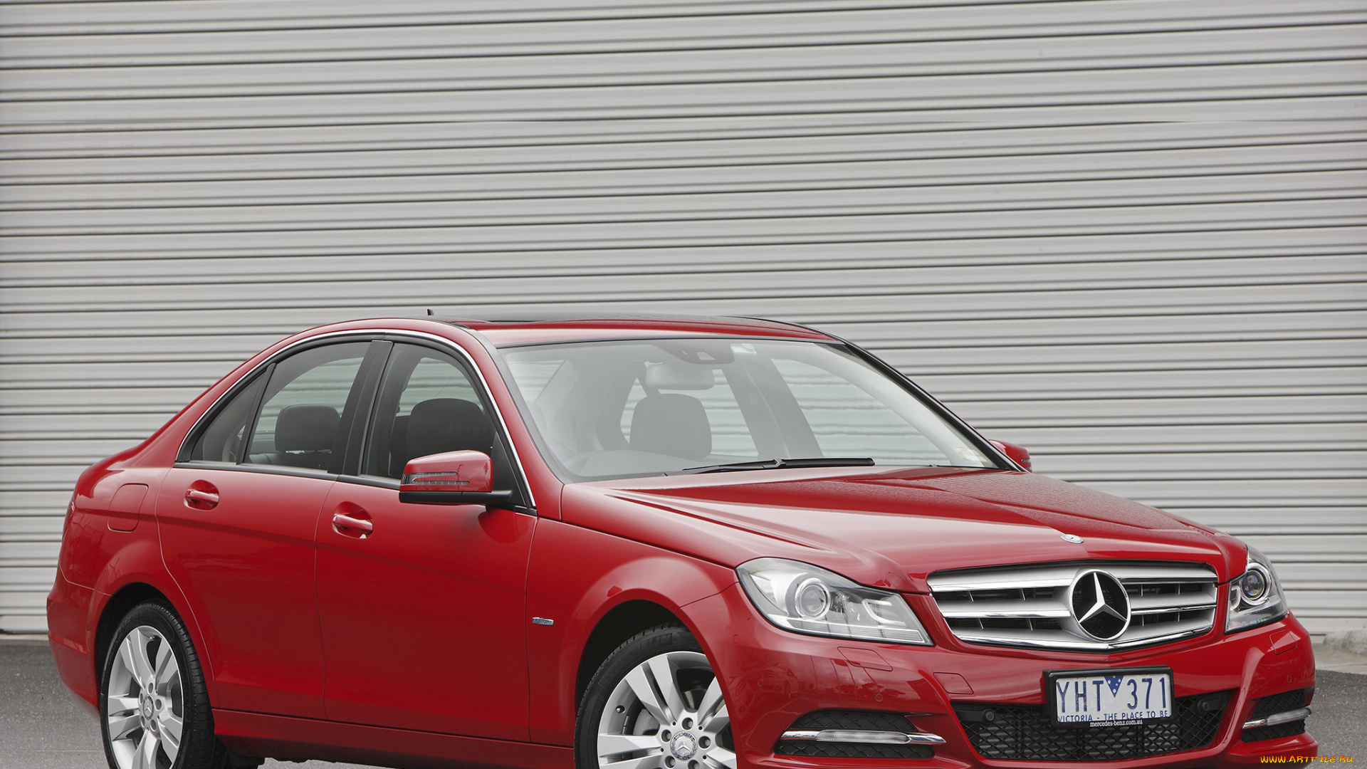 автомобили, mercedes-benz, красный, w204, au-spec, c, 200