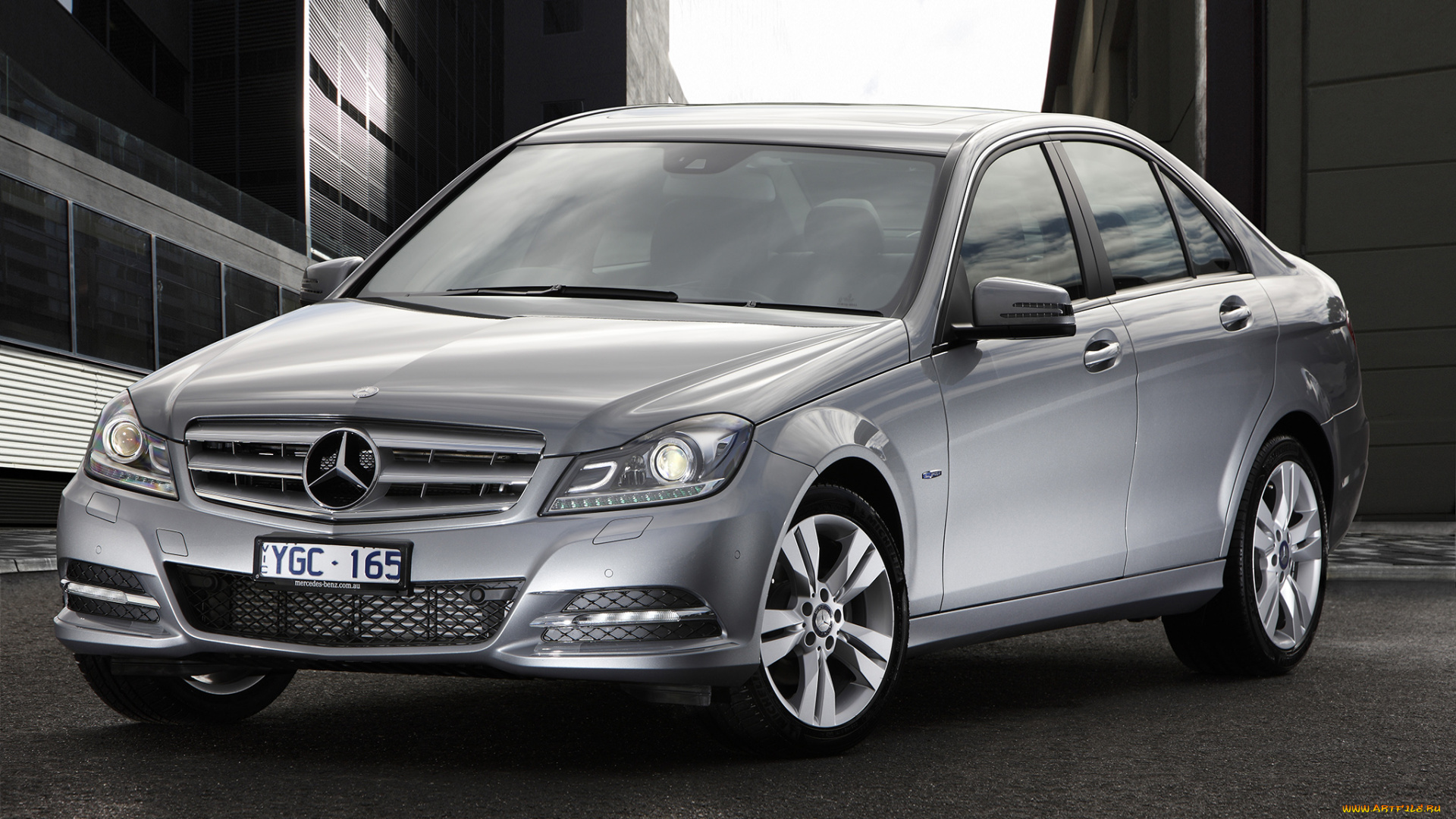 автомобили, mercedes-benz, серый, w204, au-spec, c, 200