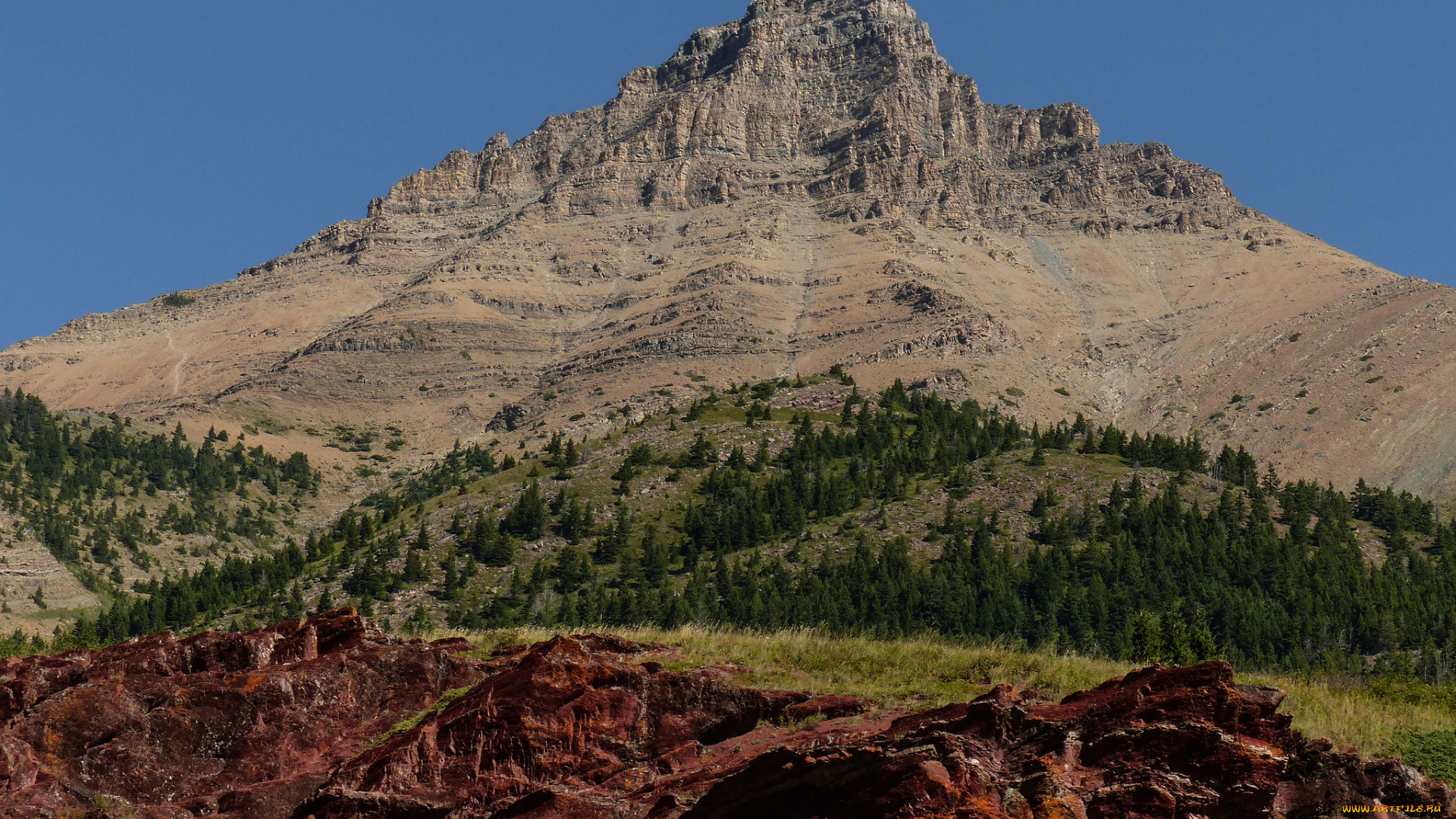 природа, горы, гора, небо