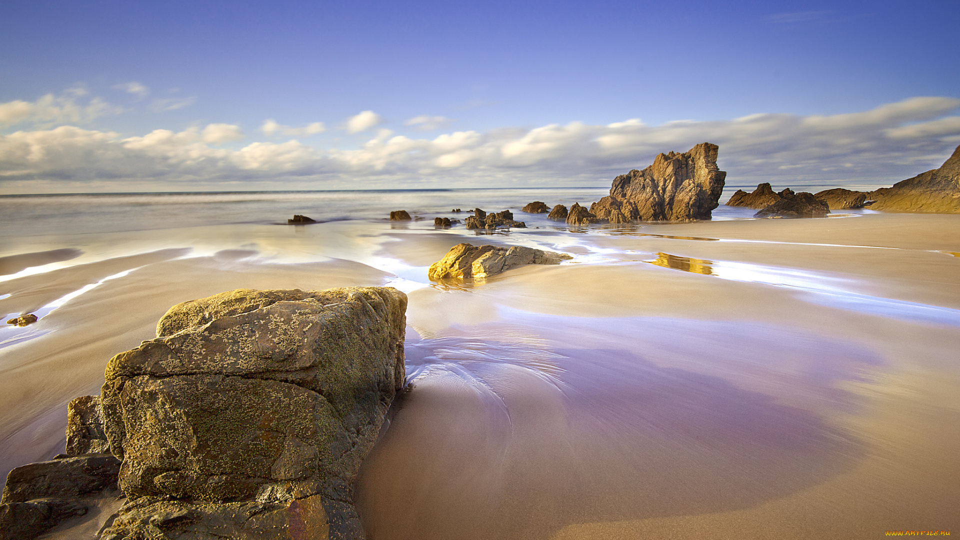 природа, побережье, пляж, астурия, испания, апрель, весна, облака, небо, скалы, песок, море