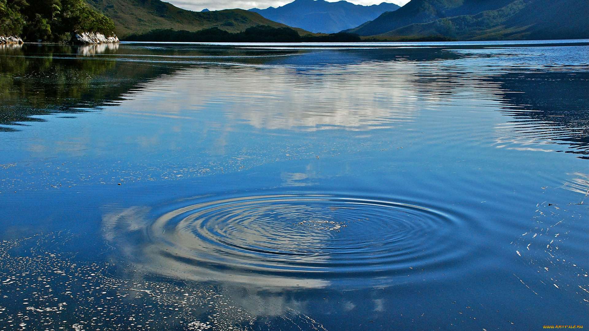 природа, реки, озера, круги, вода, австралия, озеро, горы