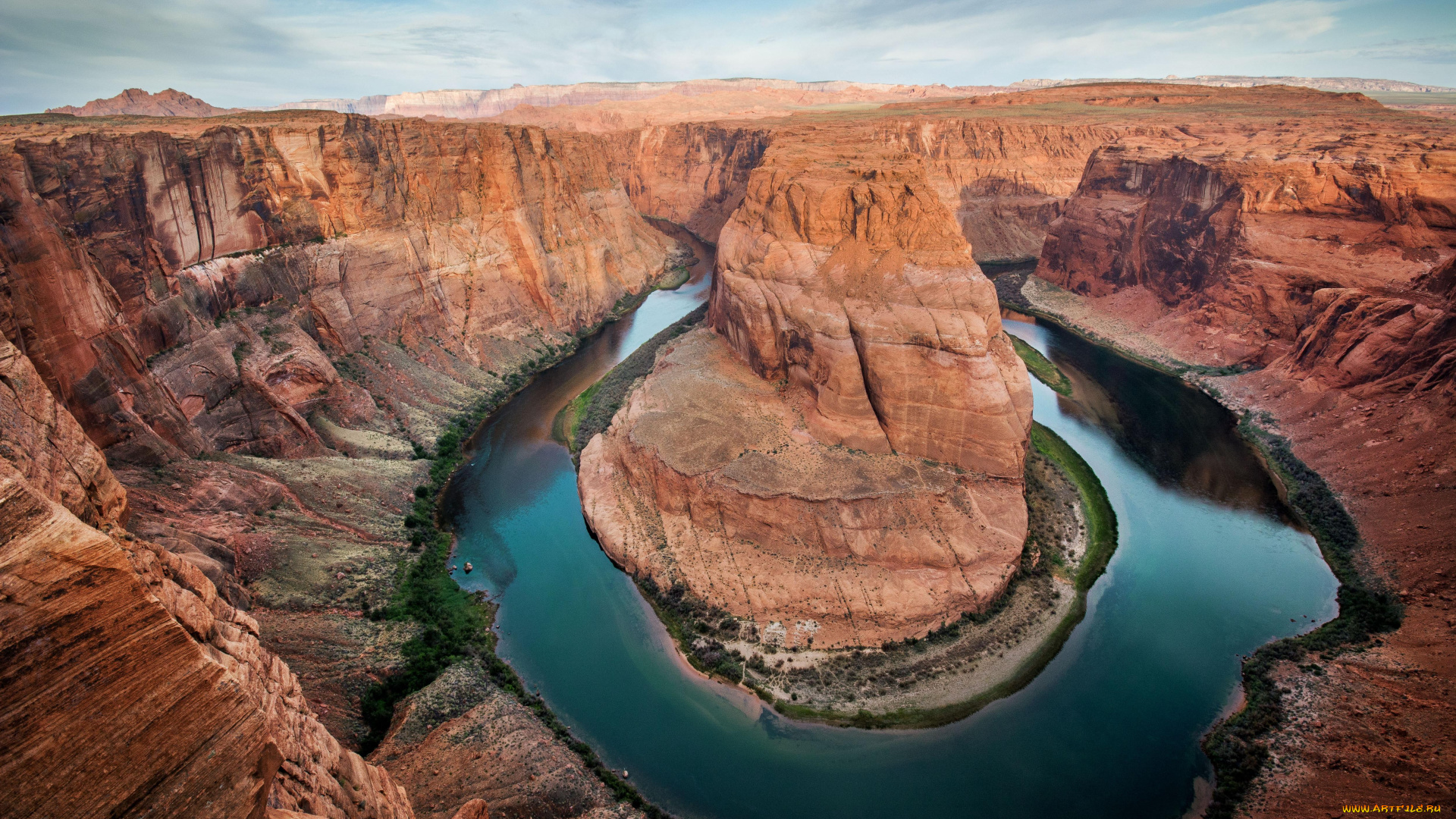 природа, реки, озера, скалы, каньон, горы, река, ущелье, небо, облака, панорама