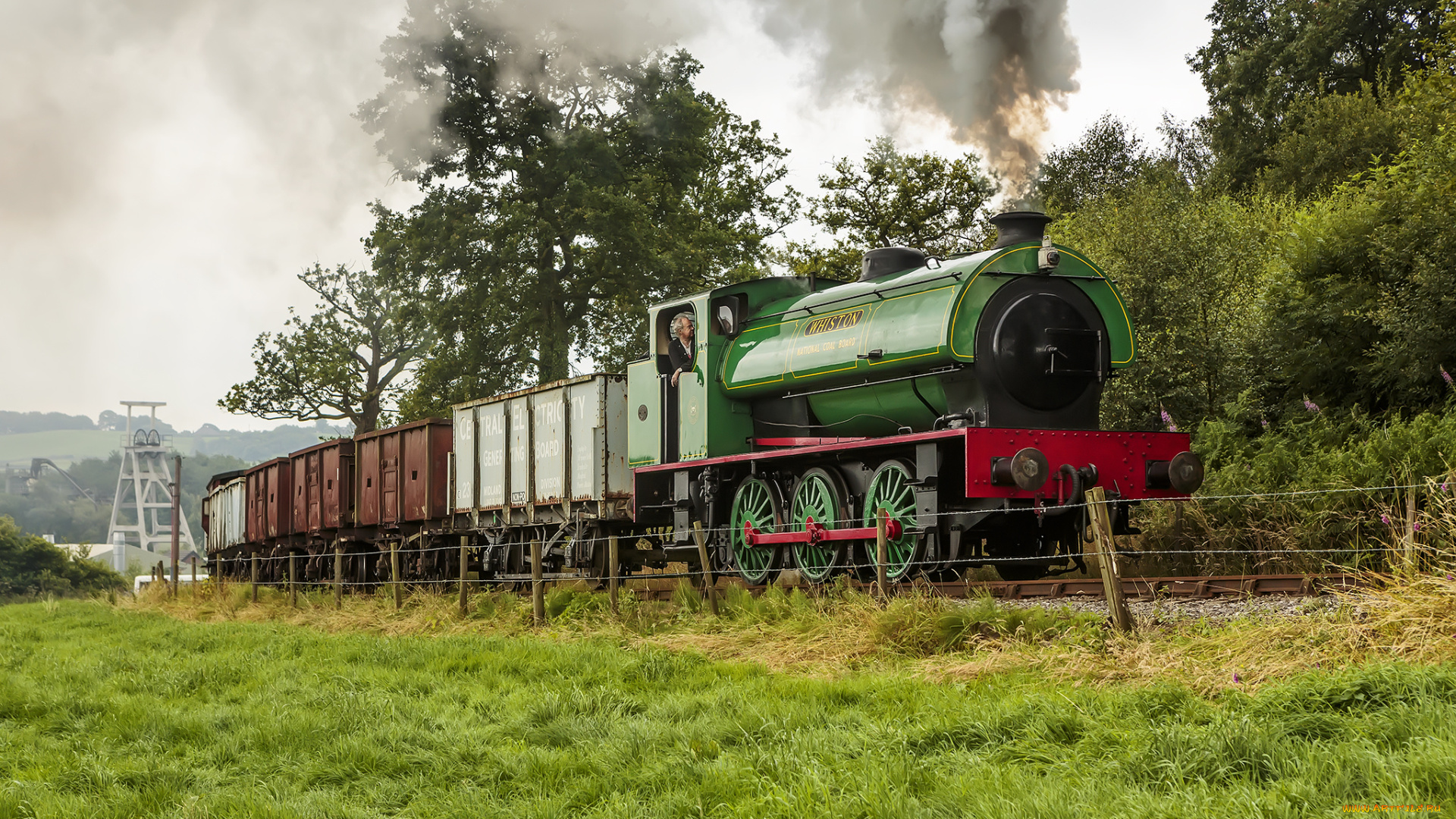 техника, паровозы, дорога, железная, паровоз, рельсы