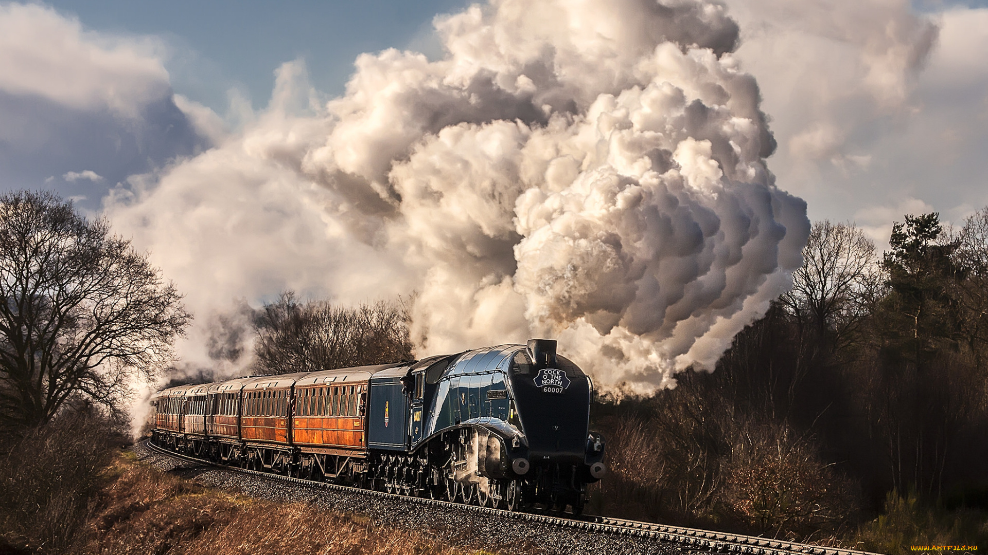 техника, паровозы, дорога, железная, паровоз, рельсы