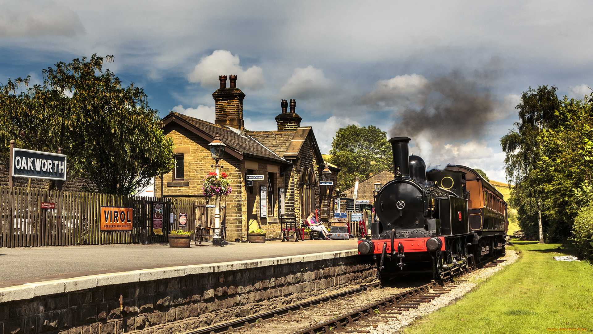 техника, паровозы, дорога, железная, паровоз, рельсы