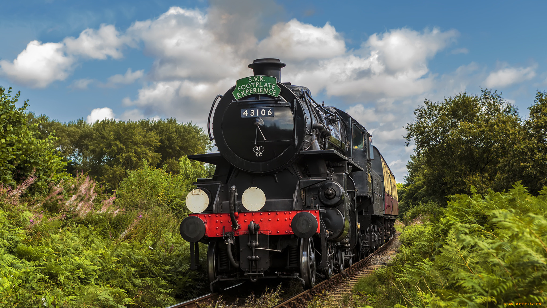 техника, паровозы, дорога, железная, рельсы, паровоз