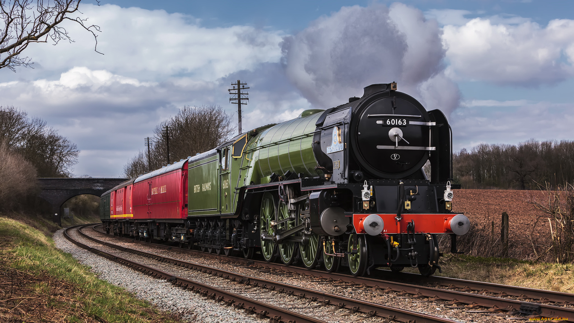 техника, паровозы, паровоз, дорога, рельсы, железная