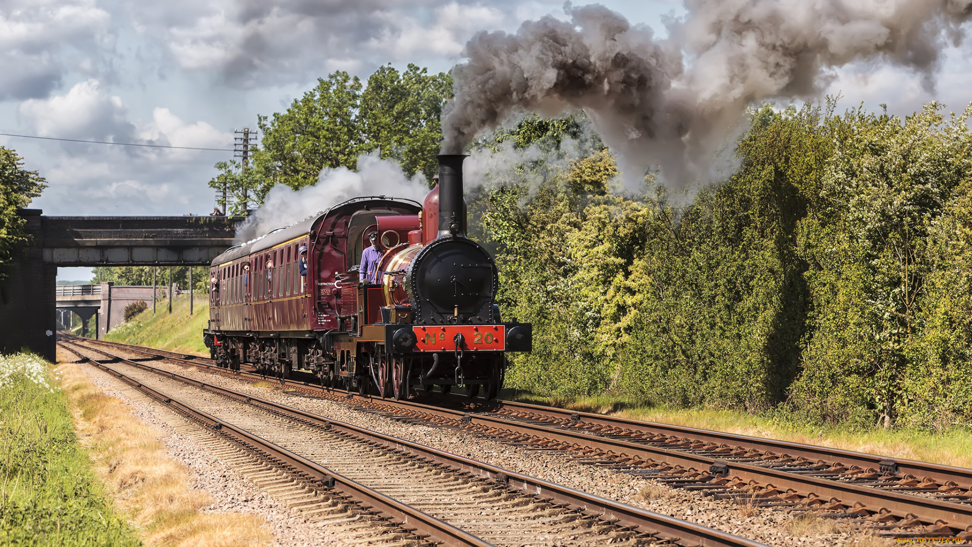 техника, паровозы, паровоз, рельсы, дорога, железная
