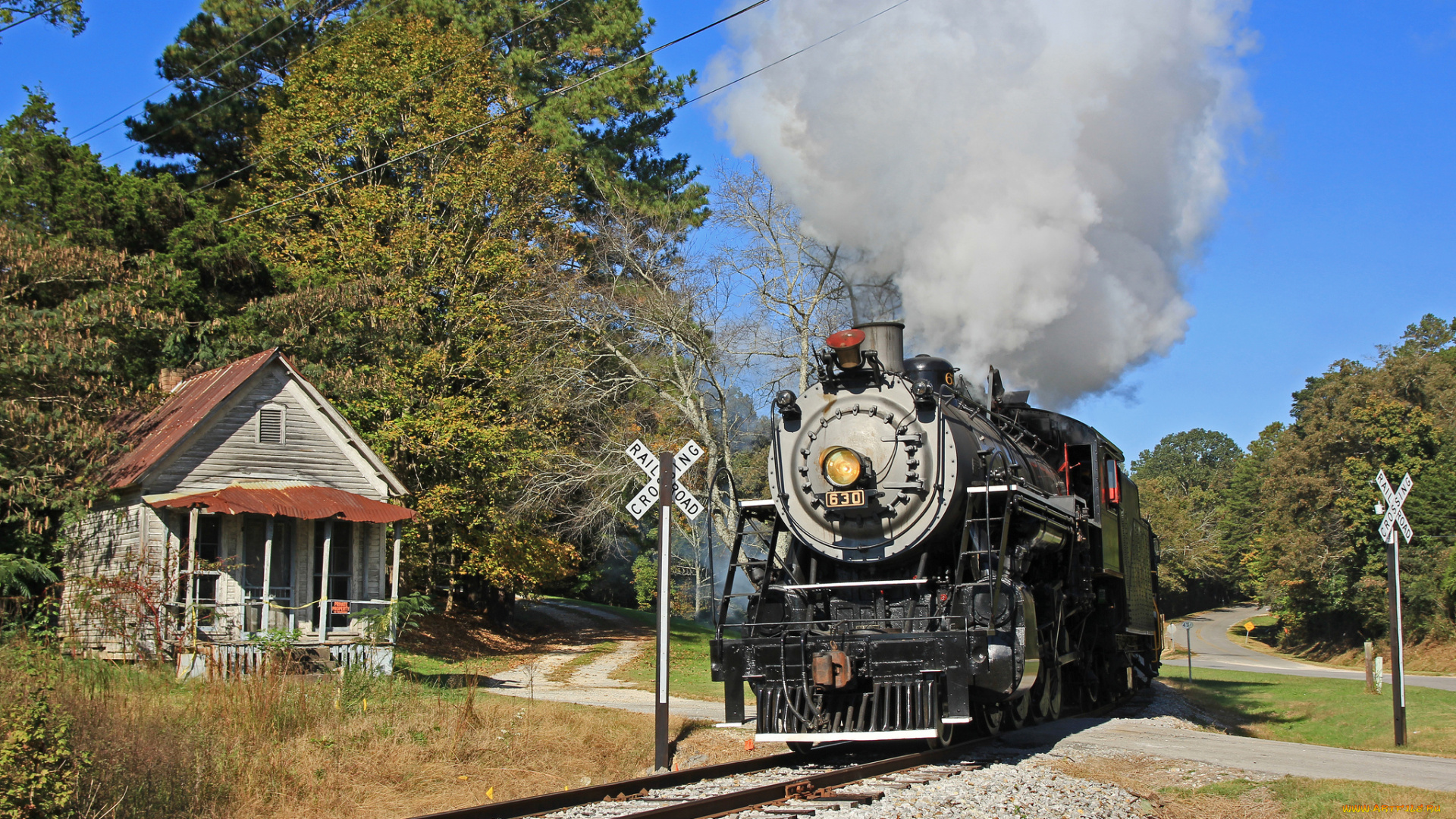 техника, паровозы, паровоз, рельсы, дорога, железная