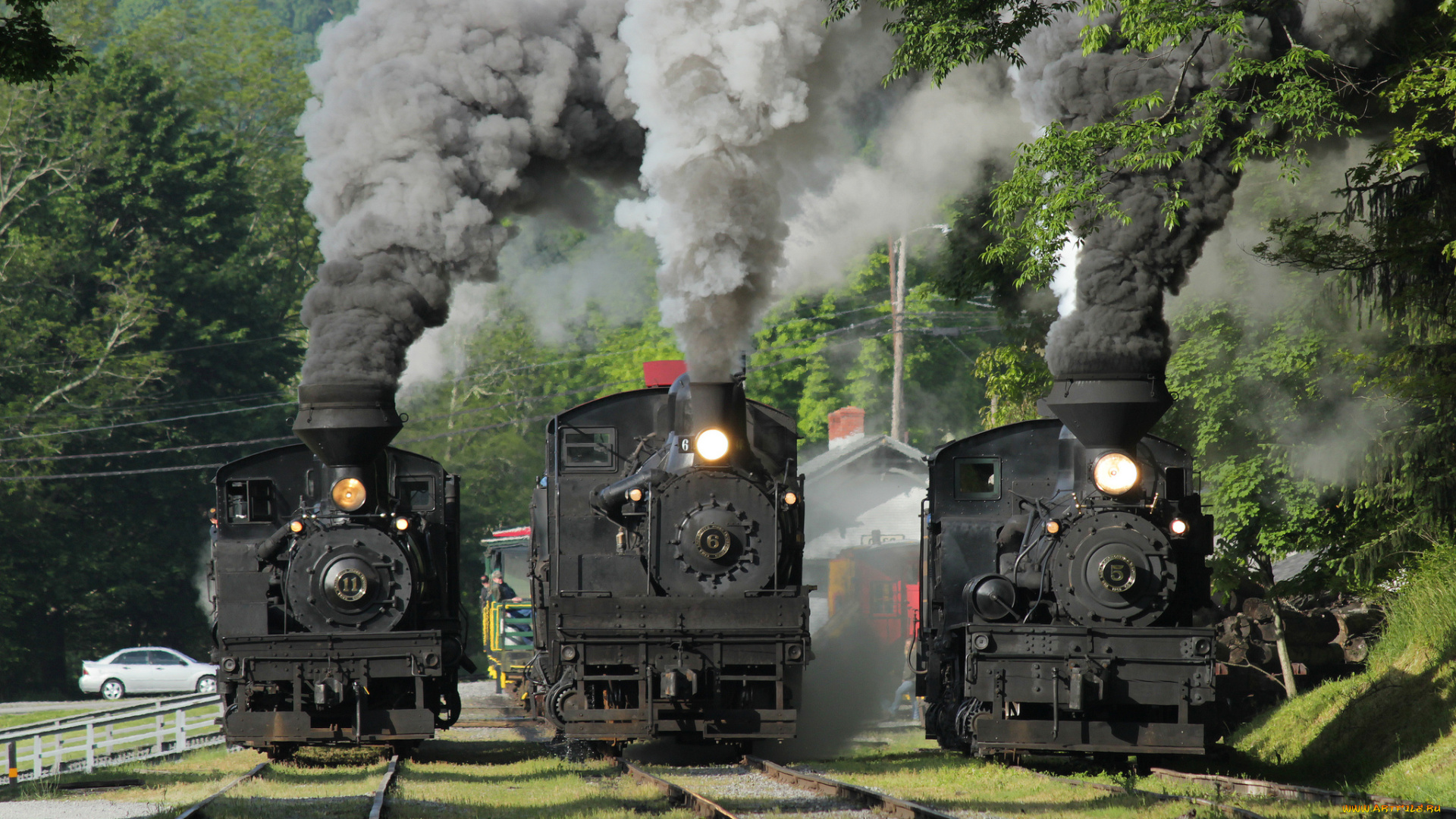 техника, паровозы, паровоз, рельсы, дорога, железная