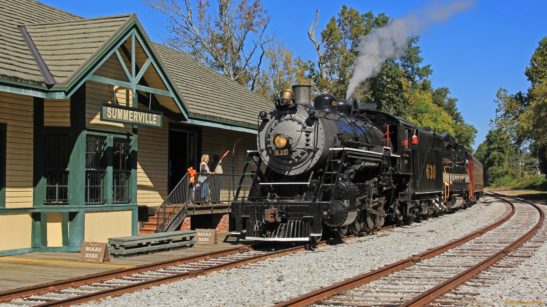 техника, паровозы, паровоз, рельсы, железная, дорога