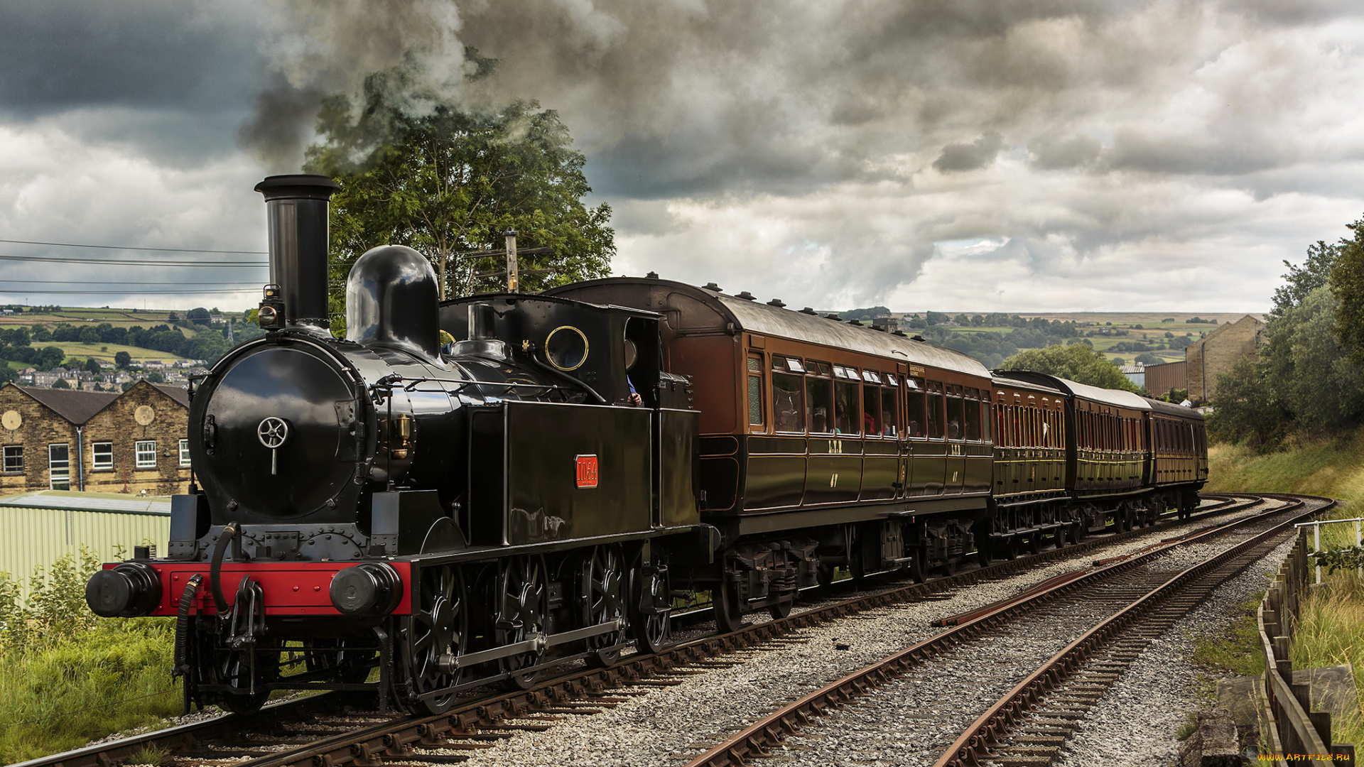 техника, паровозы, железная, паровоз, дорога, рельсы