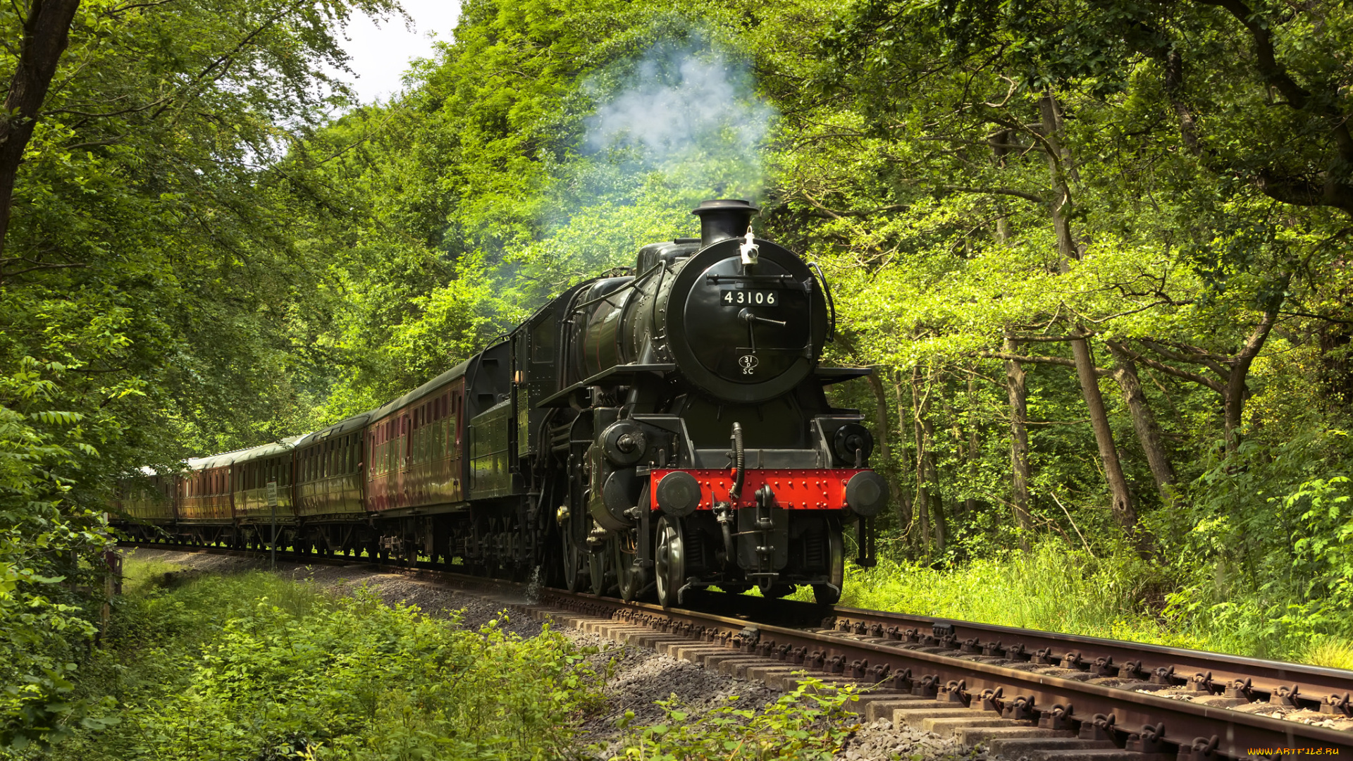 техника, паровозы, железная, паровоз, рельсы, дорога