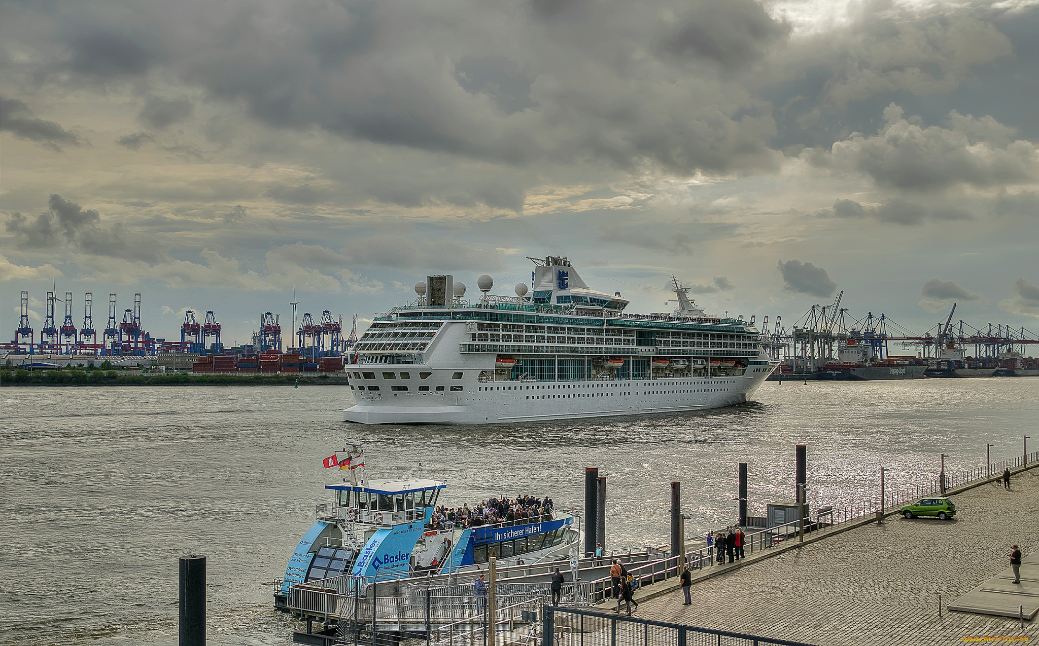 legend, of, the, seas, корабли, лайнеры, порт, лайнер, акватория, отплытие