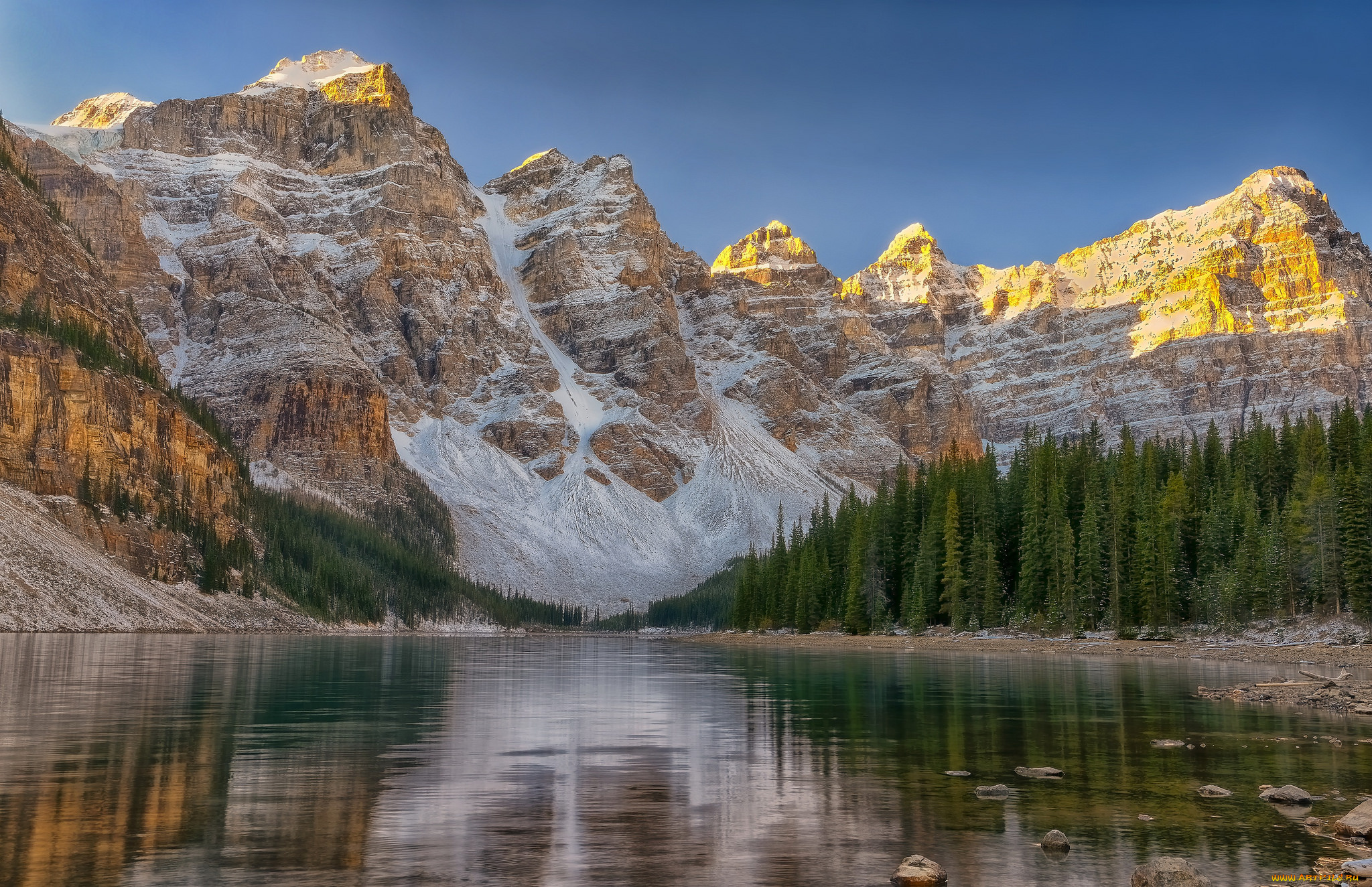 природа, реки, озера, облака, река, лес, горы