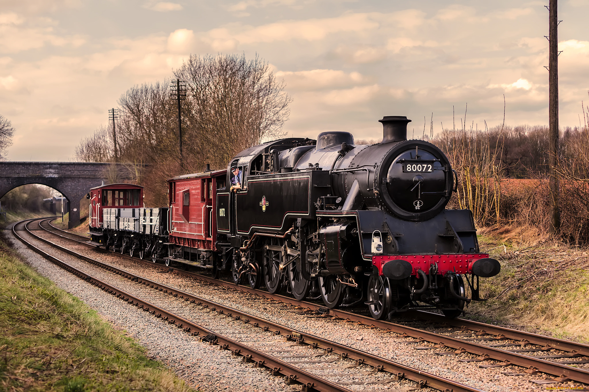 техника, паровозы, дорога, железная, паровоз, рельсы