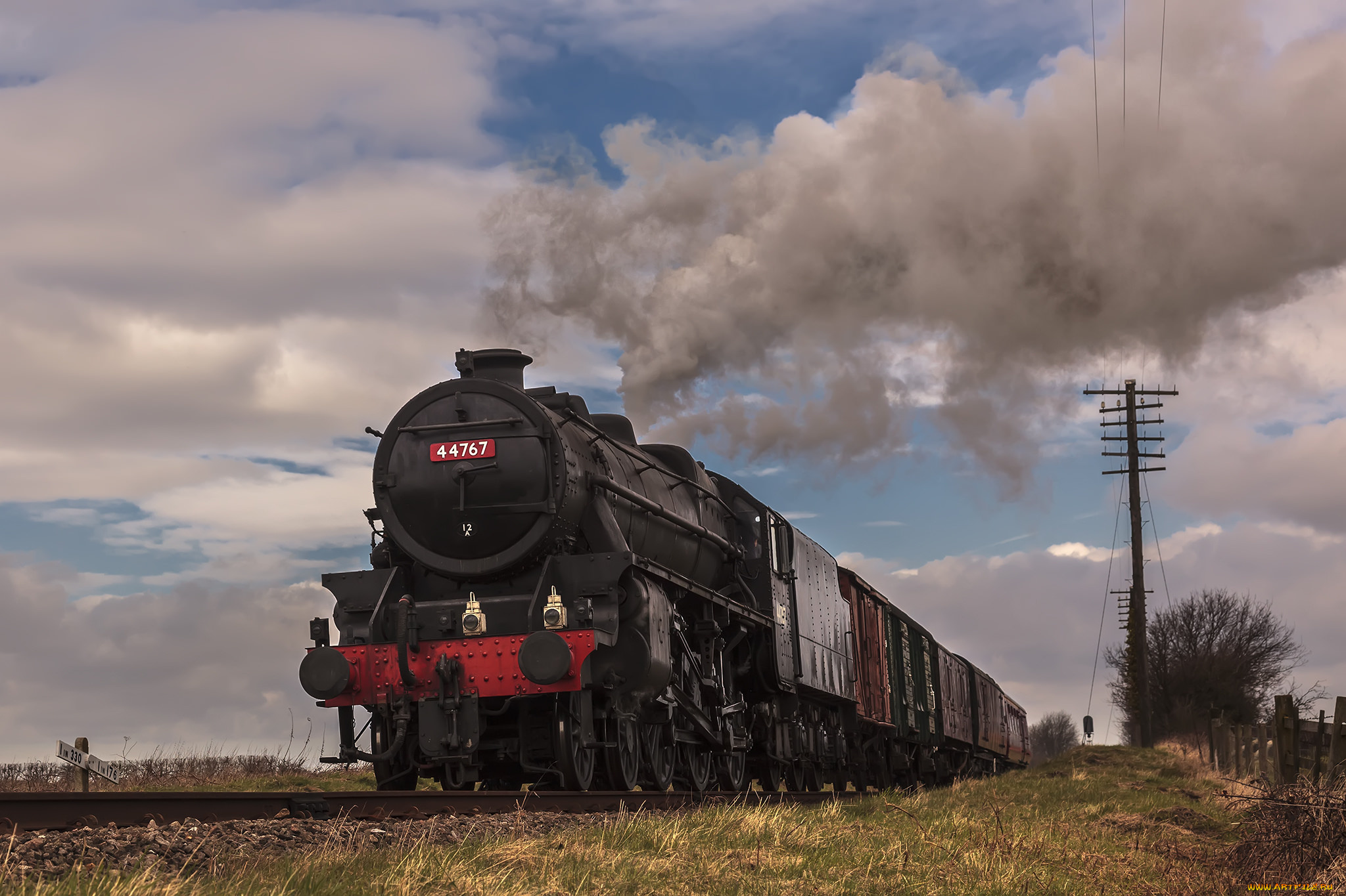 техника, паровозы, дорога, железная, паровоз, рельсы