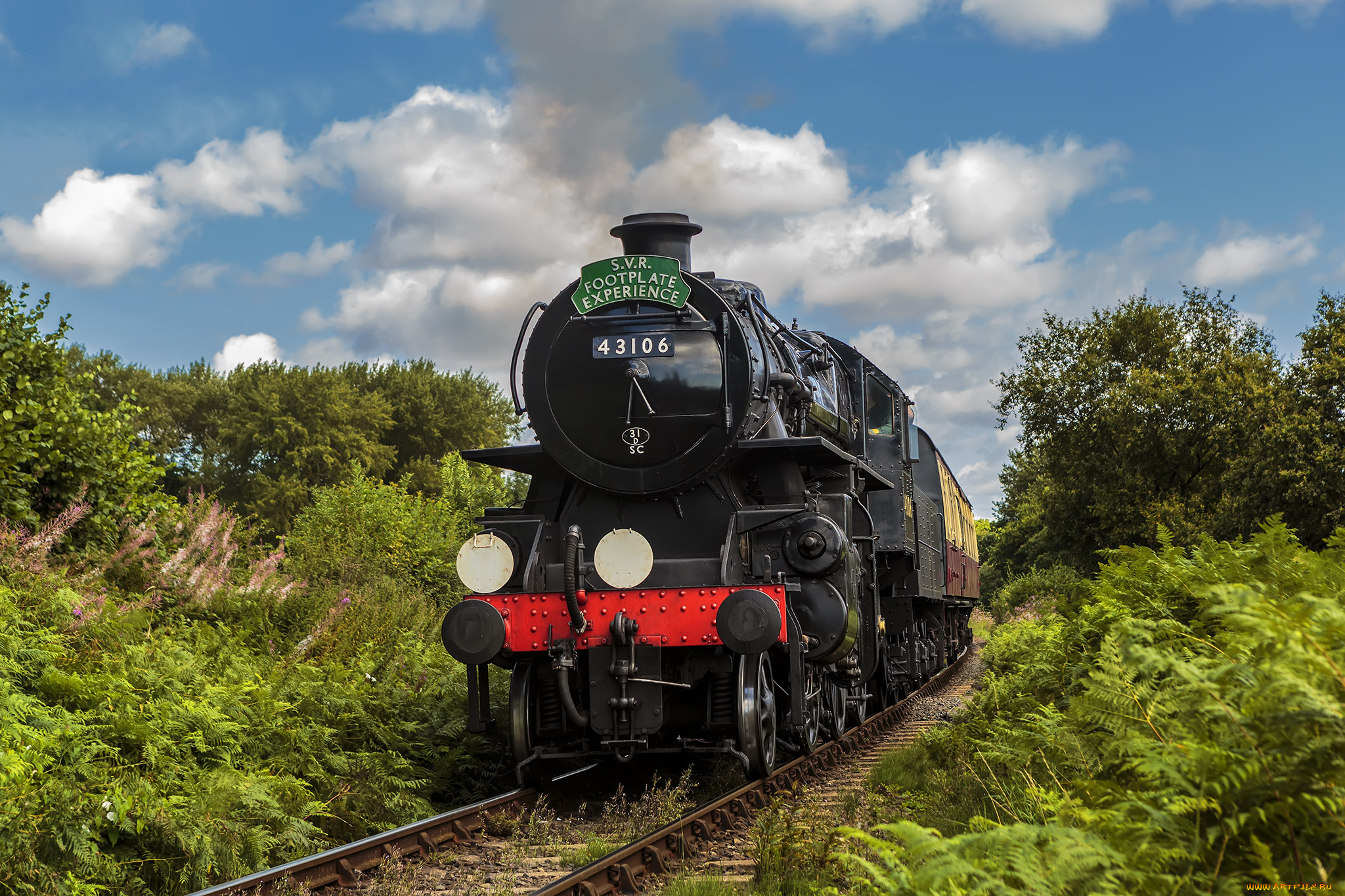 техника, паровозы, дорога, железная, рельсы, паровоз